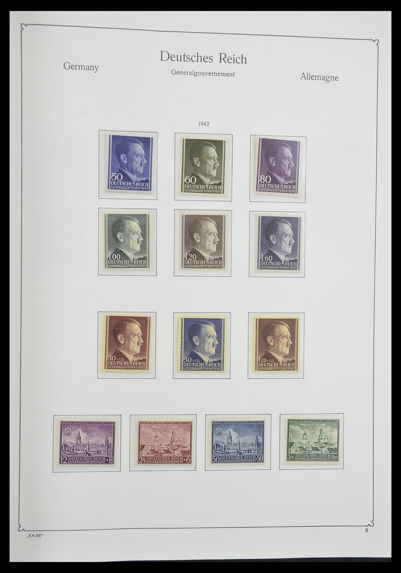 33360 041 - Postzegelverzameling 33360 Duitse bezetting 2e wereldoorlog 1939-1945