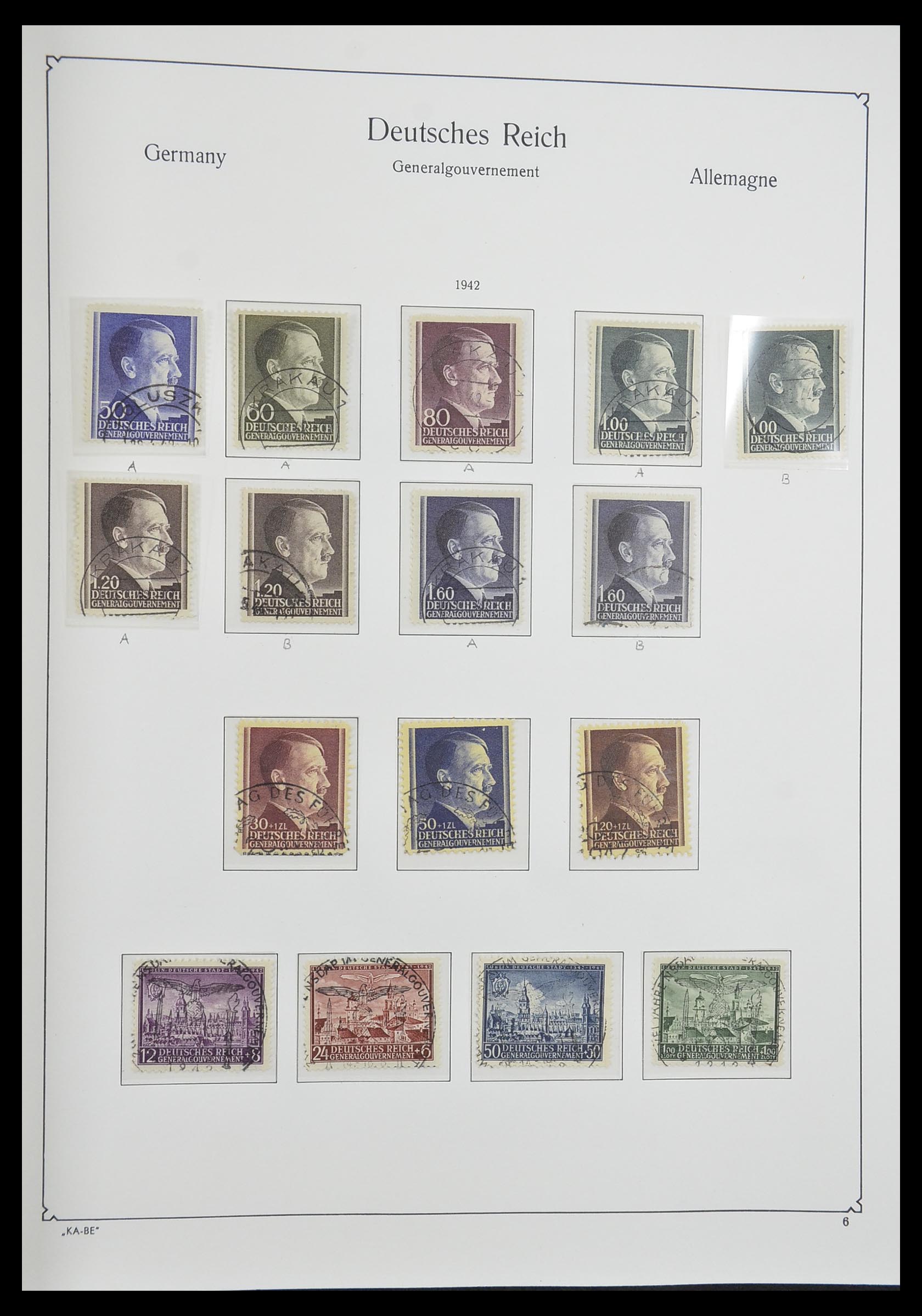 33360 042 - Postzegelverzameling 33360 Duitse bezetting 2e wereldoorlog 1939-1945