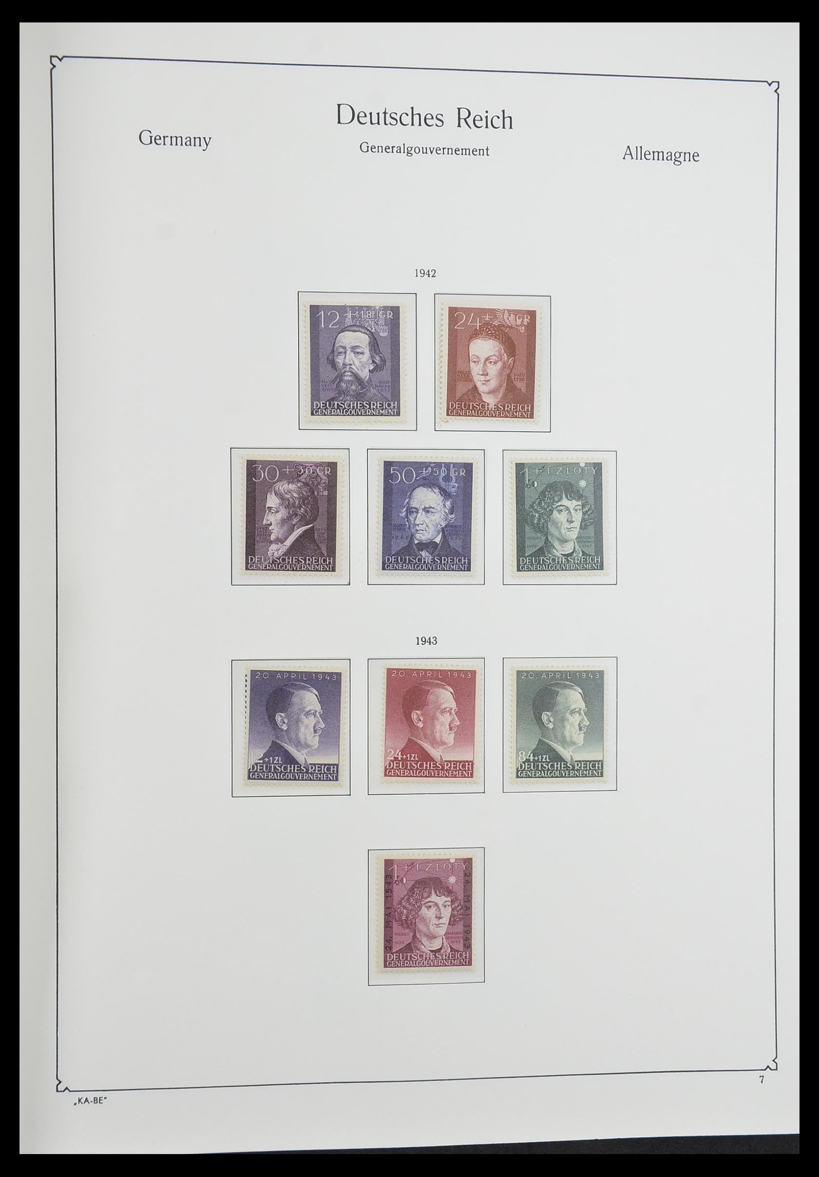 33360 045 - Postzegelverzameling 33360 Duitse bezetting 2e wereldoorlog 1939-1945
