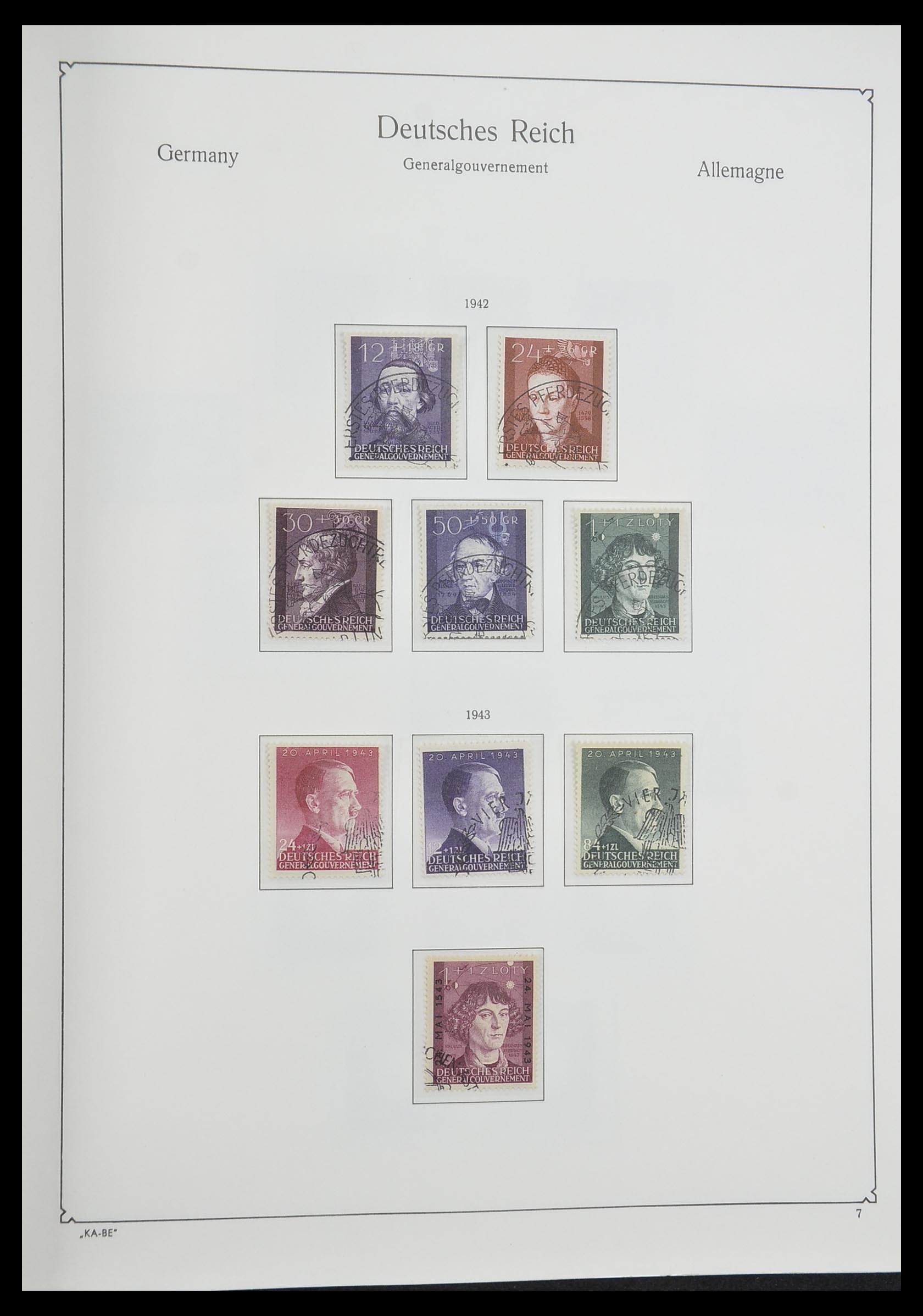 33360 046 - Postzegelverzameling 33360 Duitse bezetting 2e wereldoorlog 1939-1945