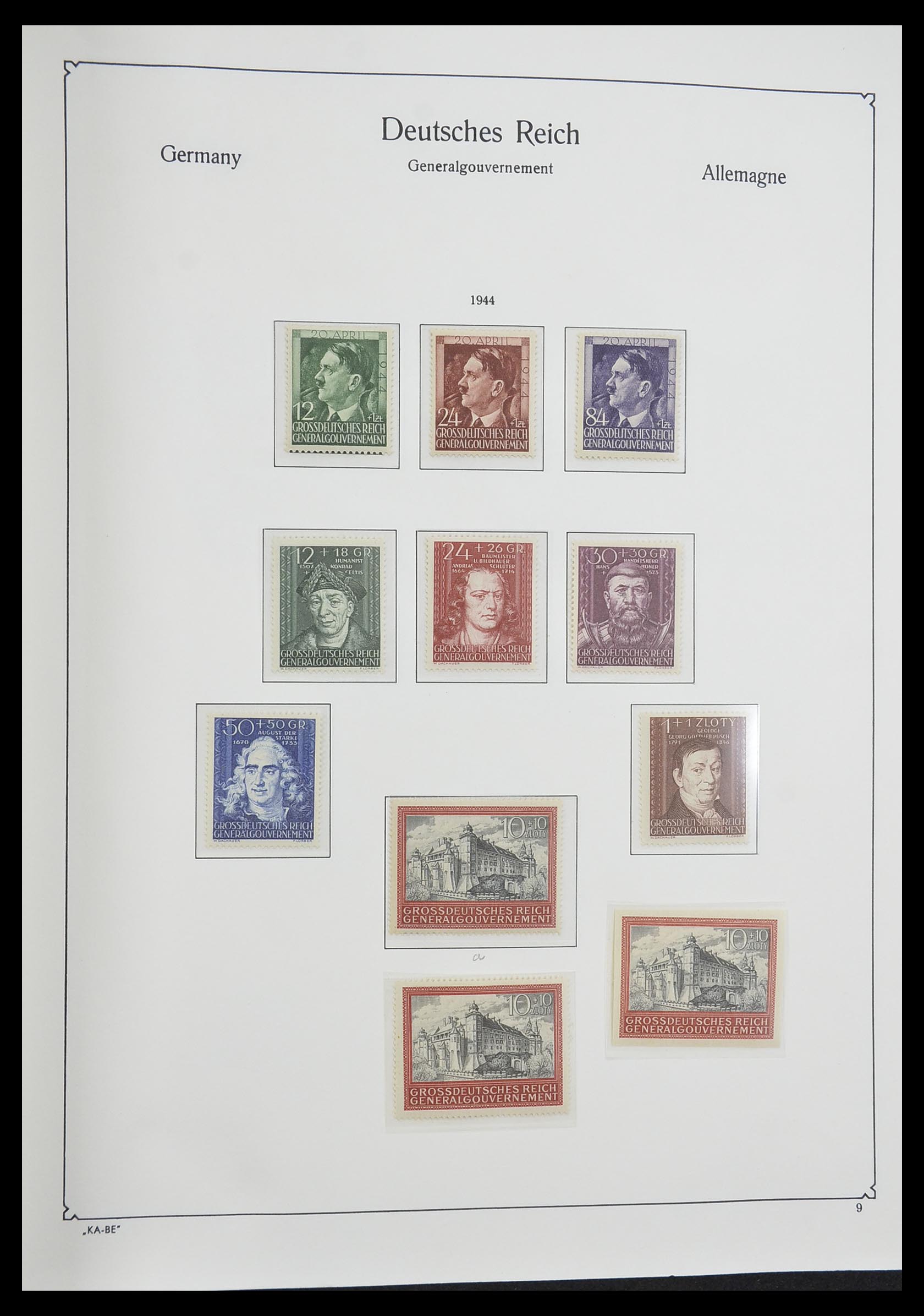 33360 049 - Postzegelverzameling 33360 Duitse bezetting 2e wereldoorlog 1939-1945
