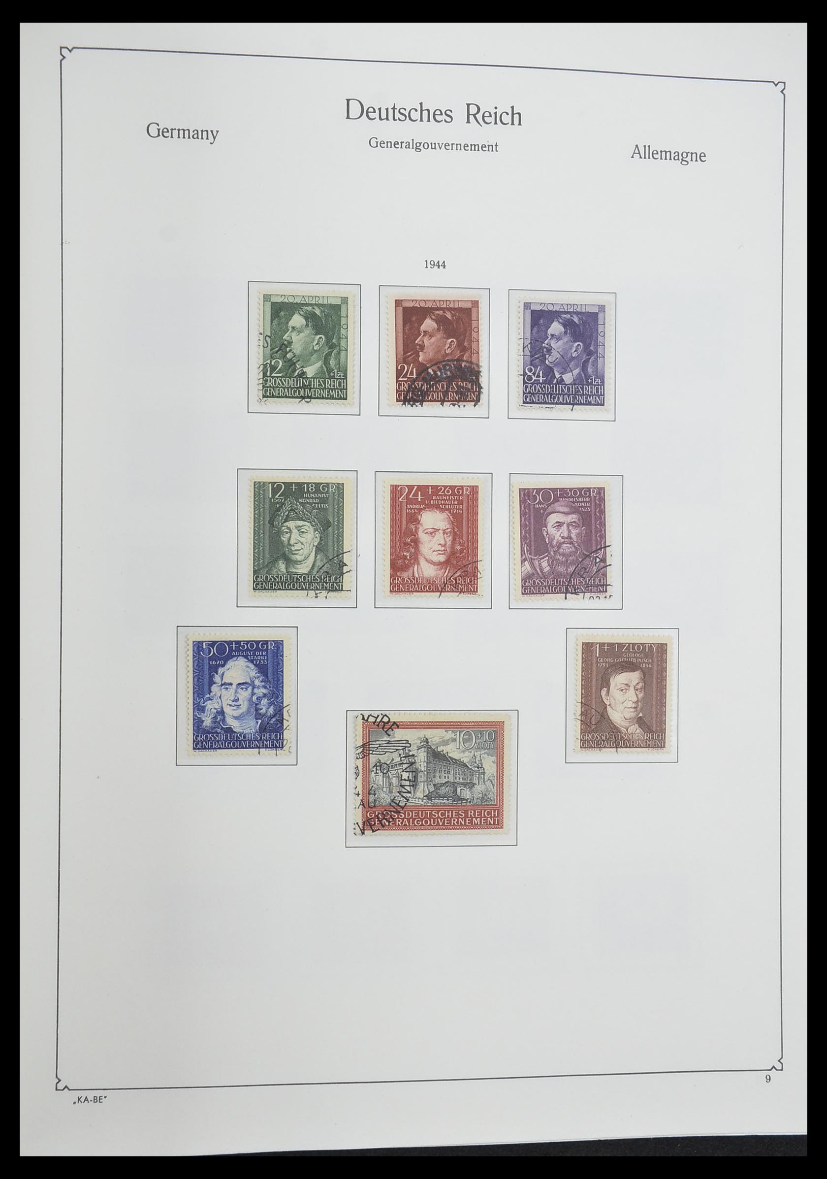 33360 051 - Postzegelverzameling 33360 Duitse bezetting 2e wereldoorlog 1939-1945