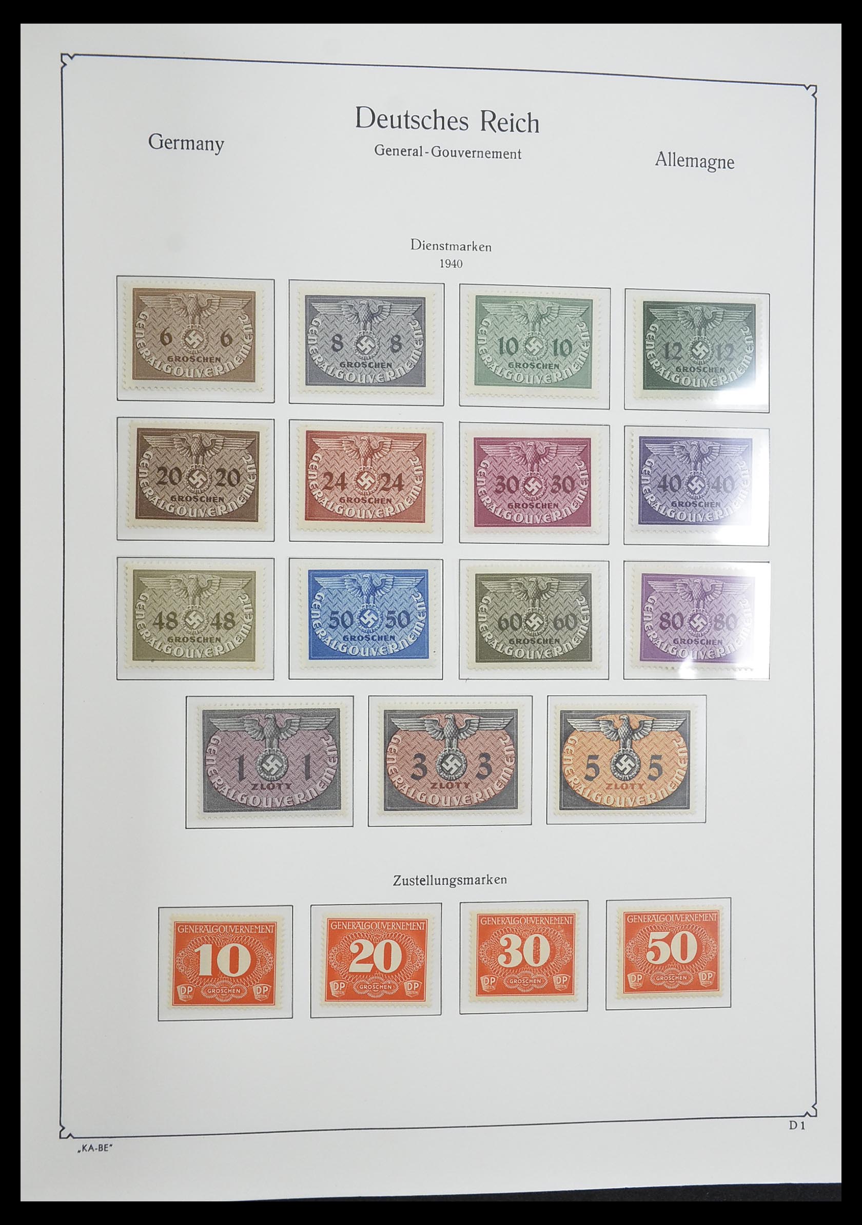 33360 052 - Postzegelverzameling 33360 Duitse bezetting 2e wereldoorlog 1939-1945