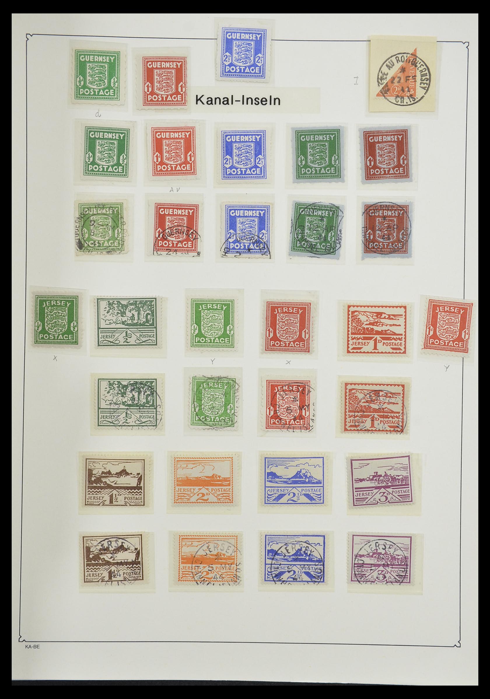33360 056 - Postzegelverzameling 33360 Duitse bezetting 2e wereldoorlog 1939-1945