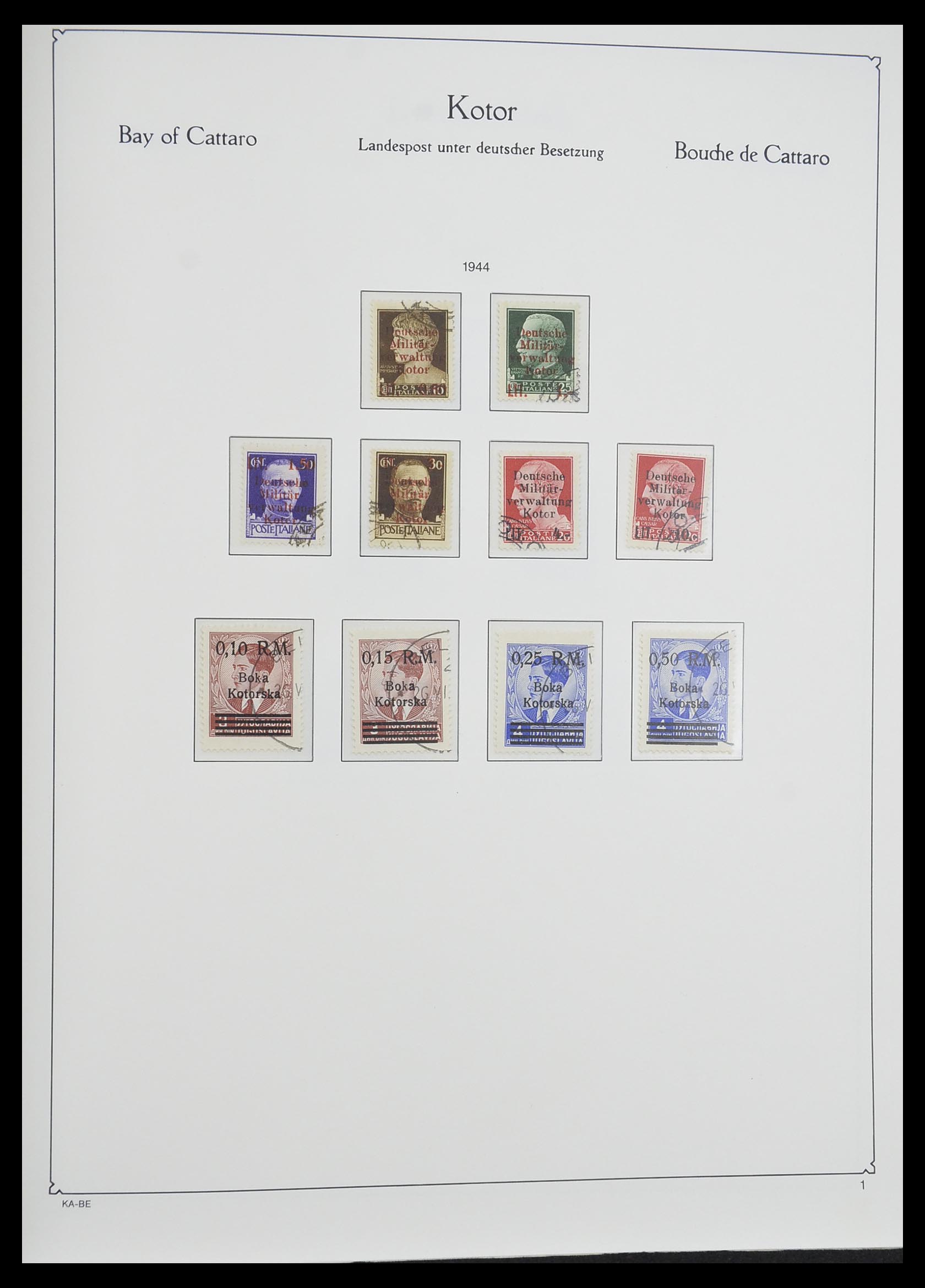 33360 059 - Postzegelverzameling 33360 Duitse bezetting 2e wereldoorlog 1939-1945
