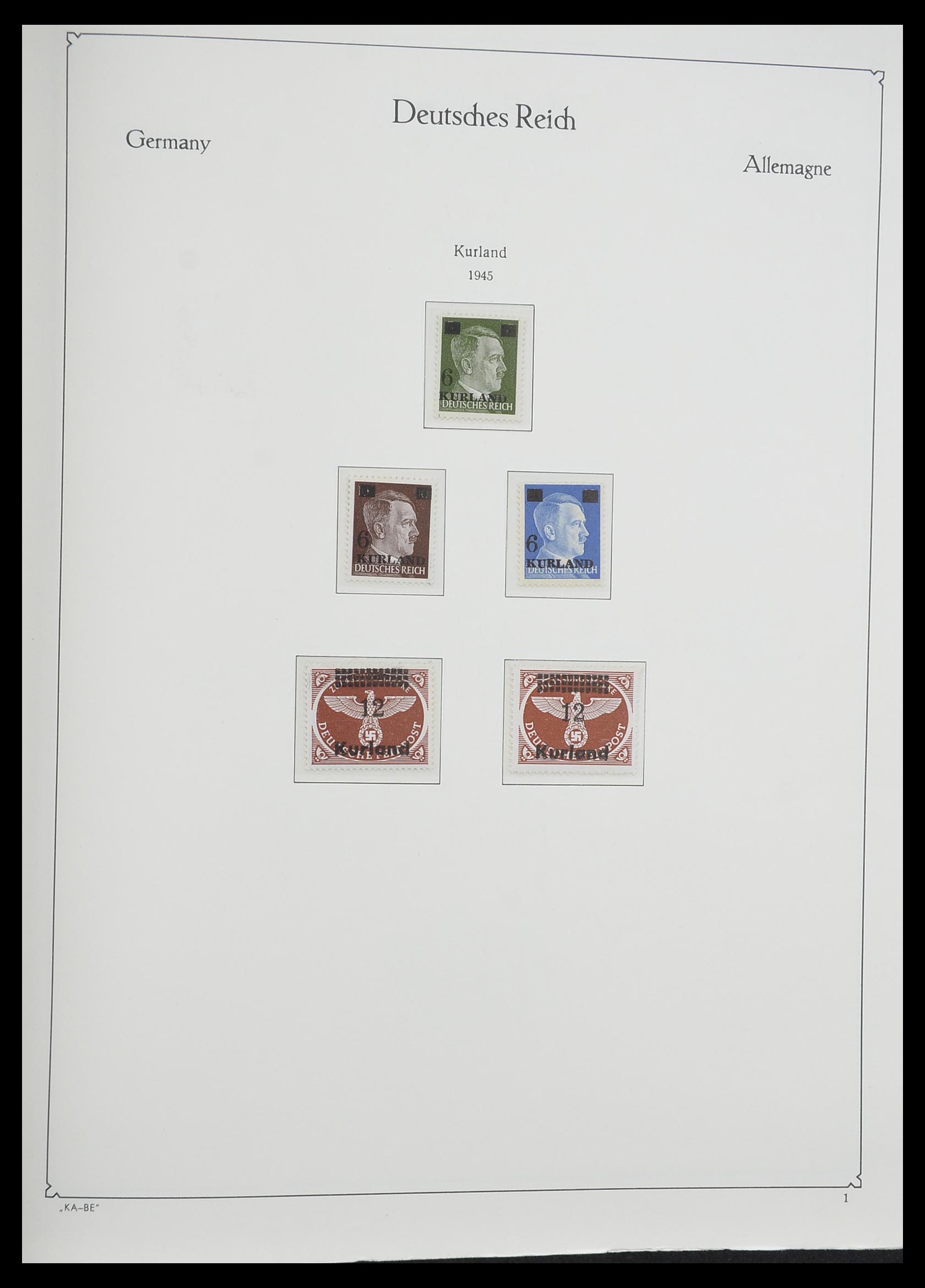 33360 060 - Postzegelverzameling 33360 Duitse bezetting 2e wereldoorlog 1939-1945
