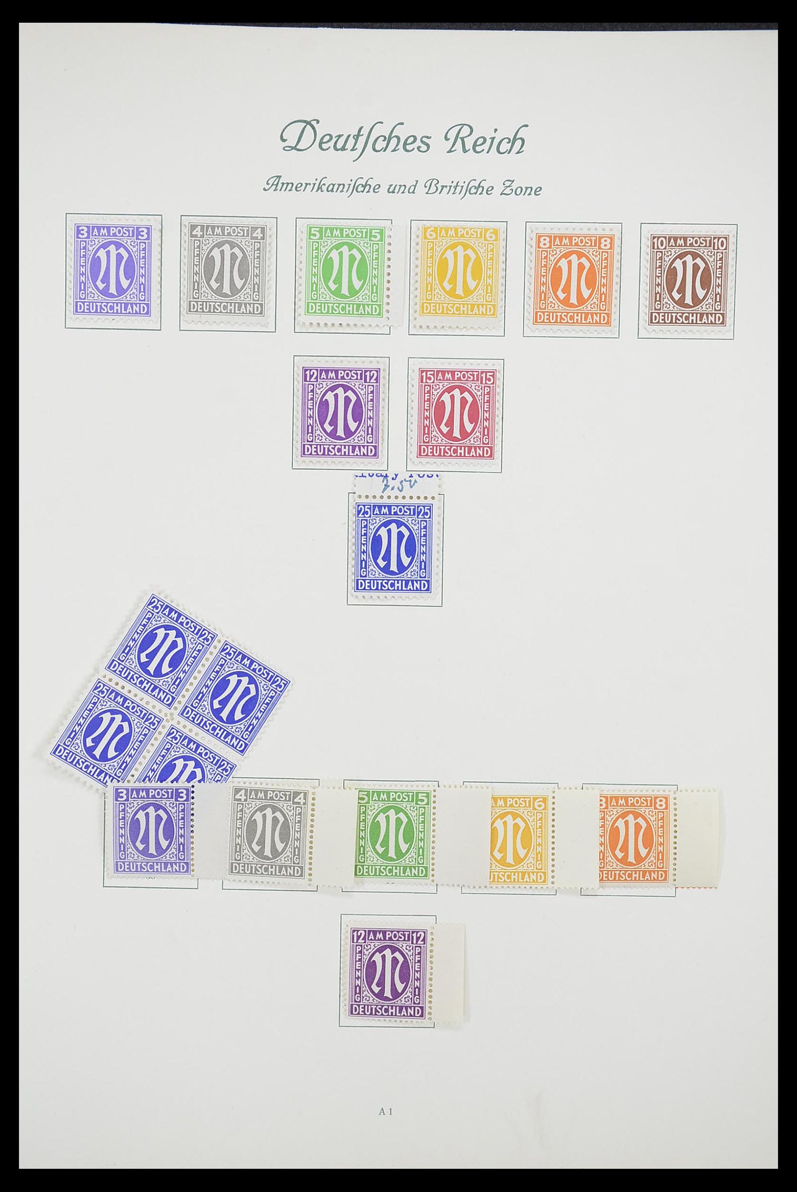 33361 001 - Postzegelverzameling 33361 Duitsland 1945-1955.