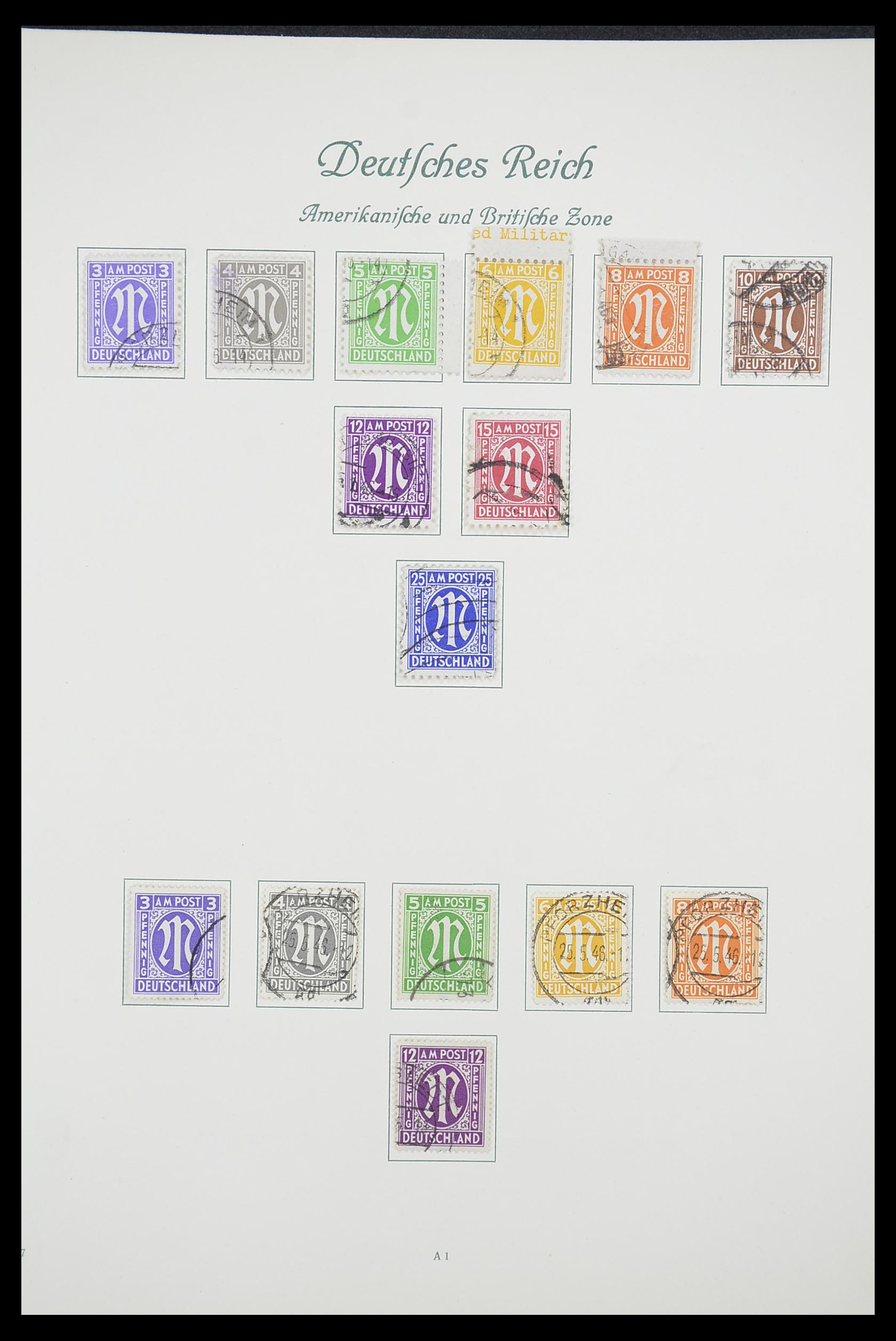 33361 002 - Stamp collection 33361 Germany 1945-1955.