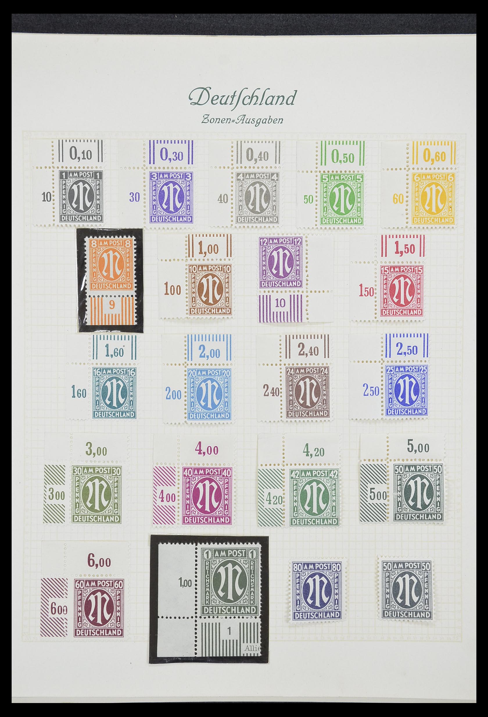 33361 004 - Postzegelverzameling 33361 Duitsland 1945-1955.