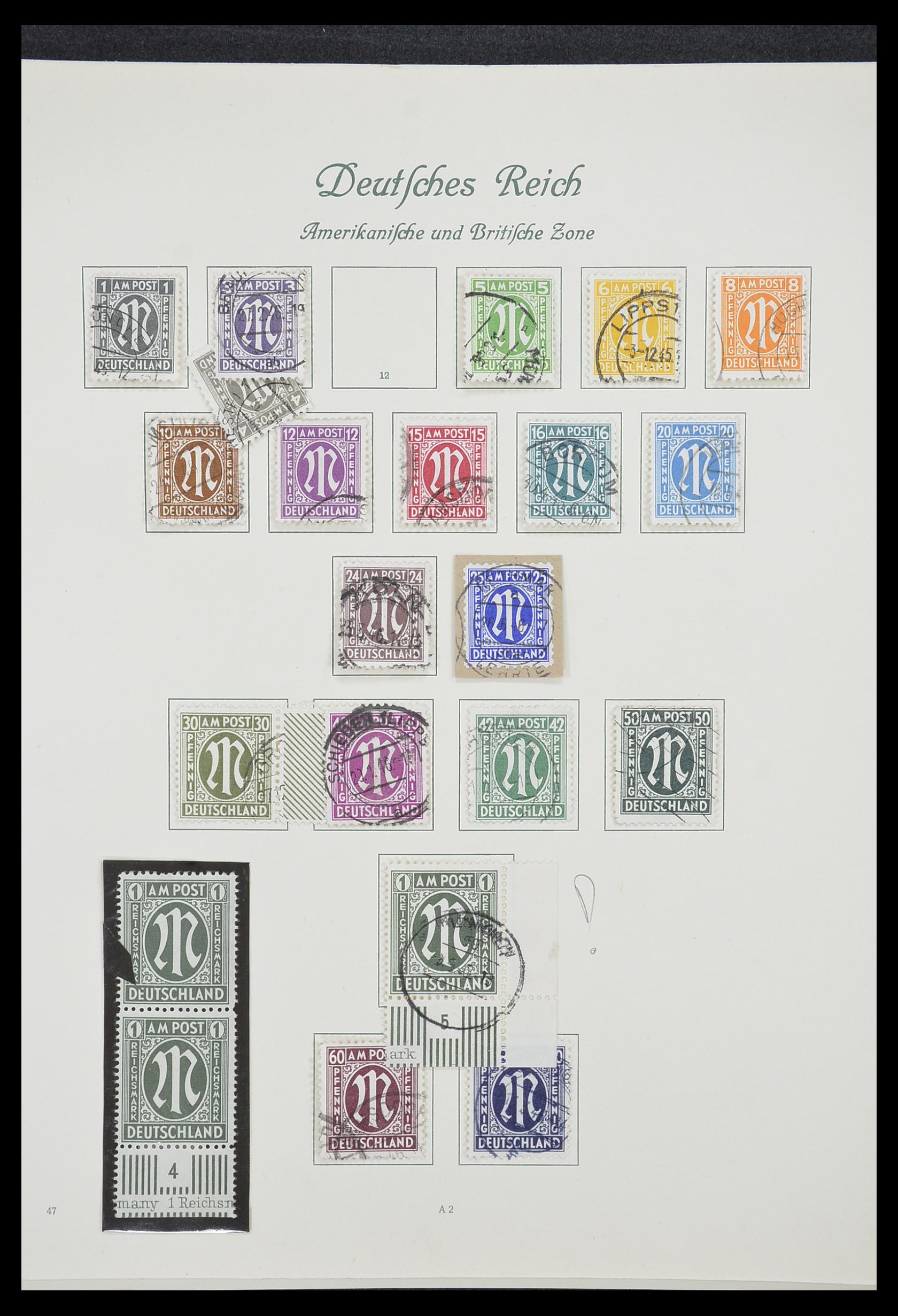 33361 005 - Postzegelverzameling 33361 Duitsland 1945-1955.