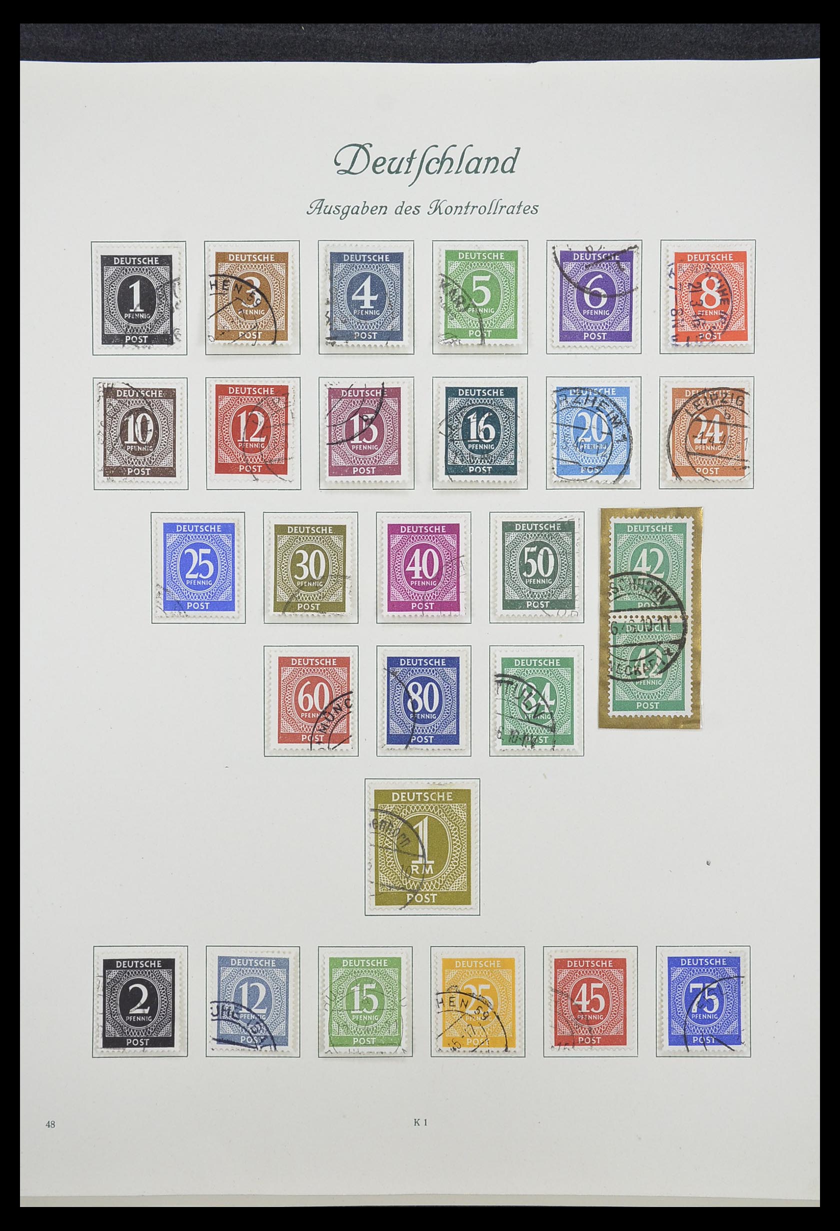 33361 007 - Stamp collection 33361 Germany 1945-1955.