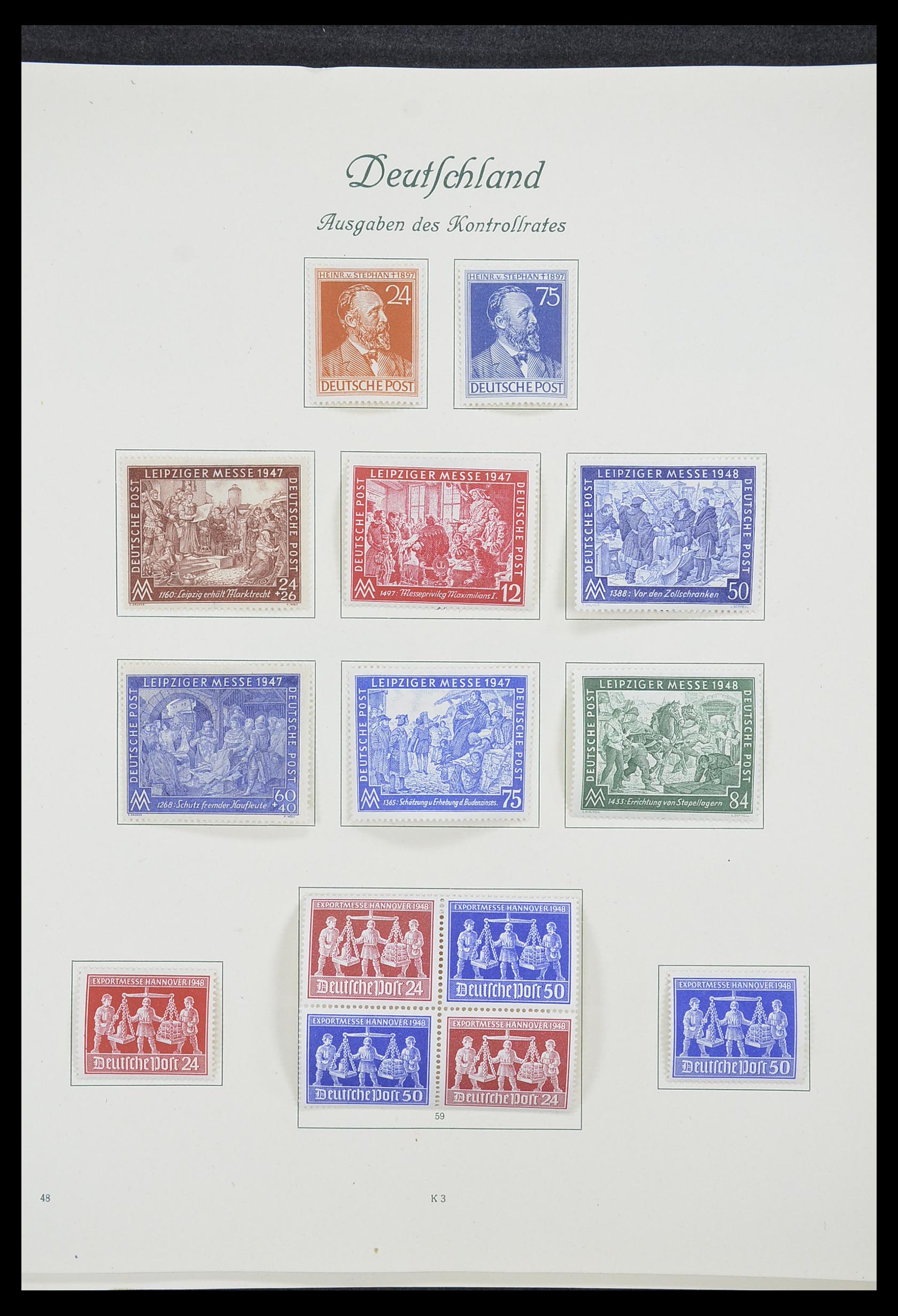 33361 009 - Postzegelverzameling 33361 Duitsland 1945-1955.