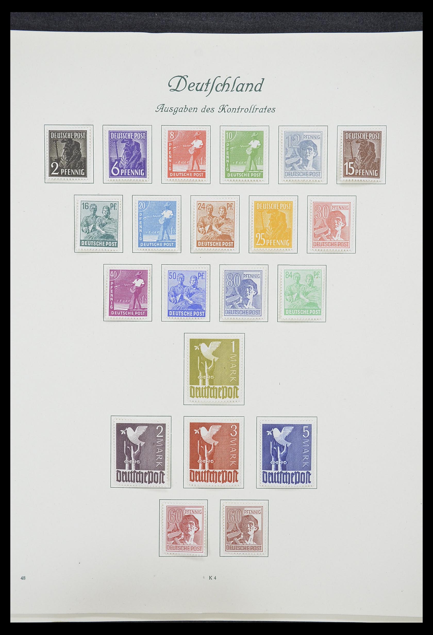 33361 011 - Stamp collection 33361 Germany 1945-1955.