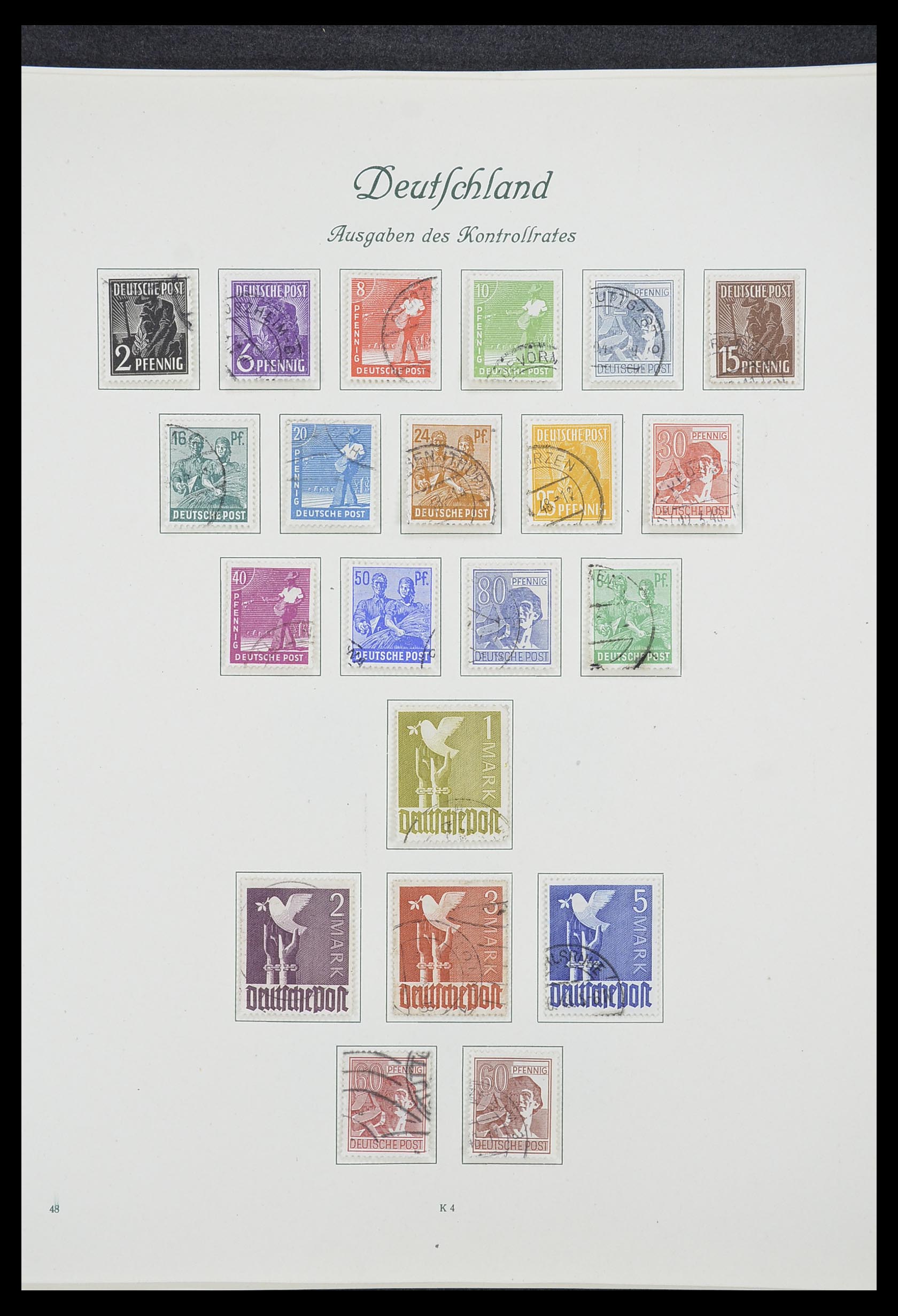 33361 012 - Stamp collection 33361 Germany 1945-1955.