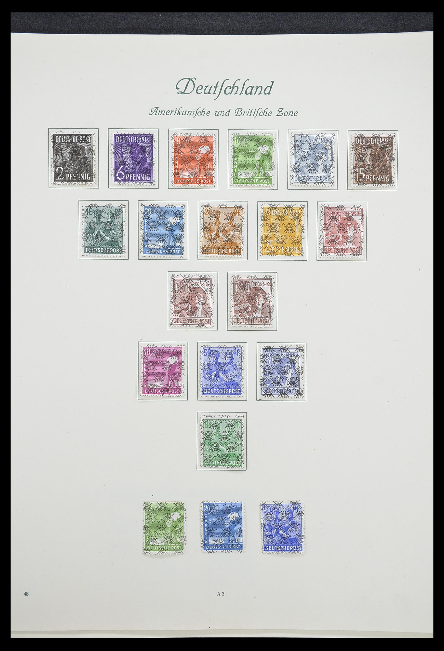 33361 013 - Stamp collection 33361 Germany 1945-1955.