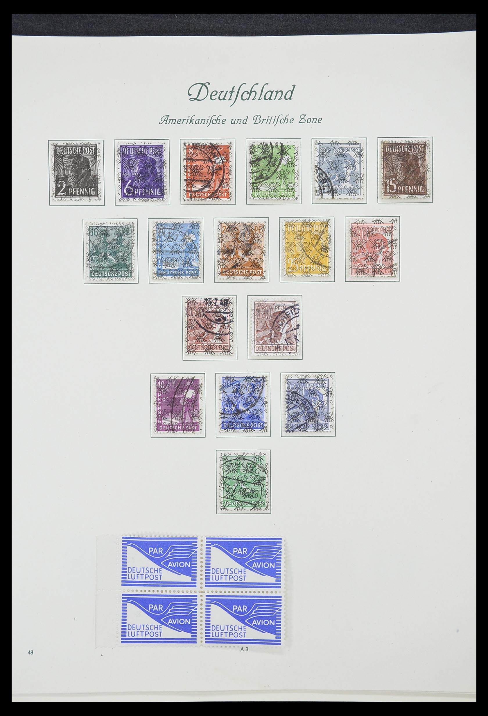 33361 014 - Stamp collection 33361 Germany 1945-1955.