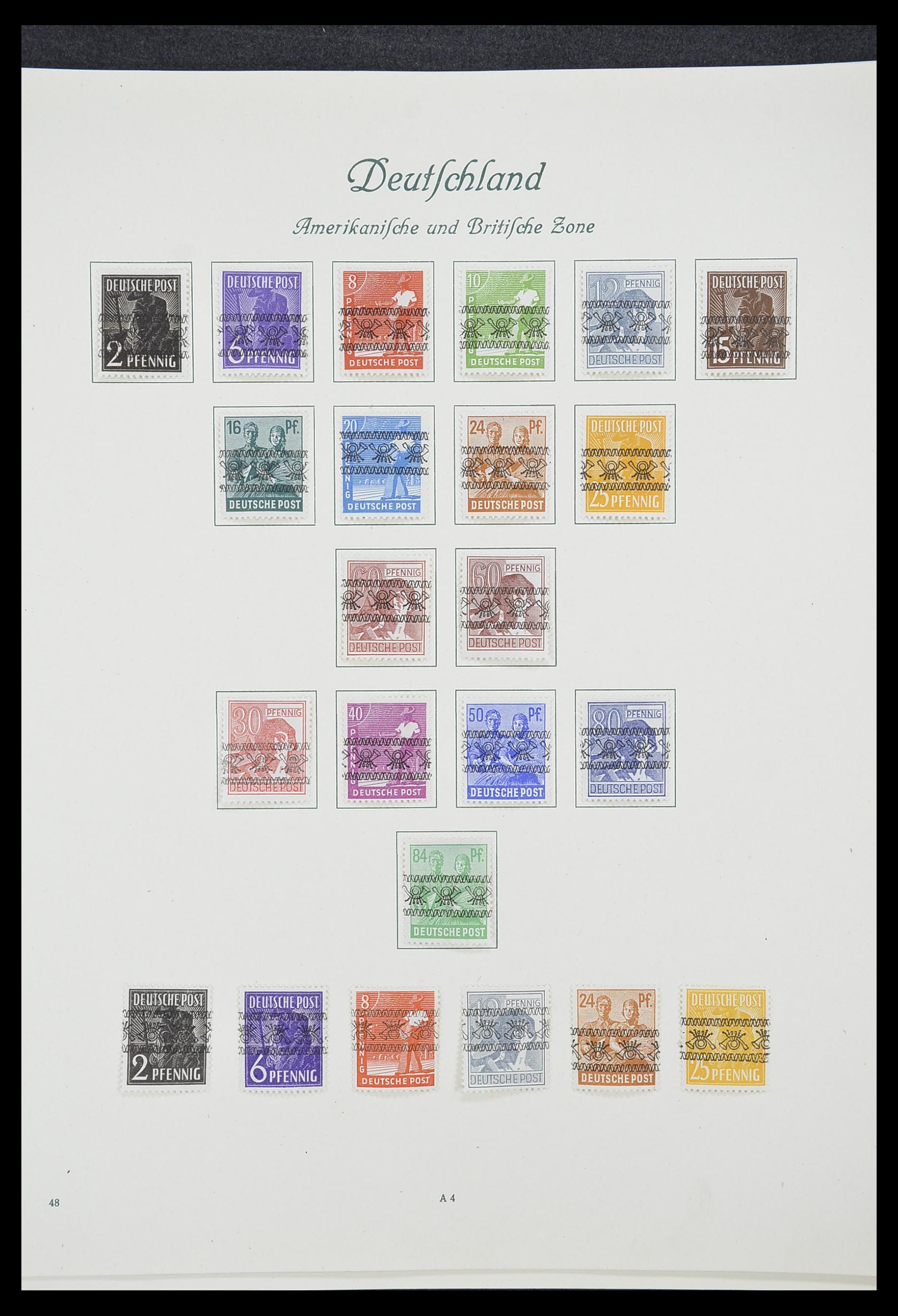 33361 015 - Postzegelverzameling 33361 Duitsland 1945-1955.