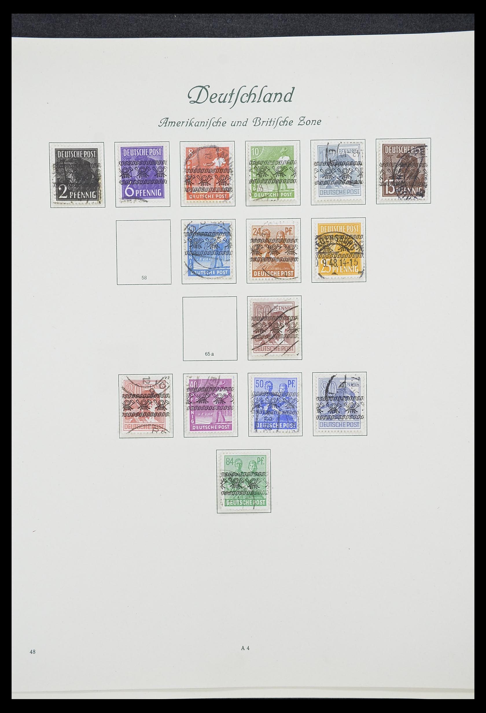33361 016 - Stamp collection 33361 Germany 1945-1955.