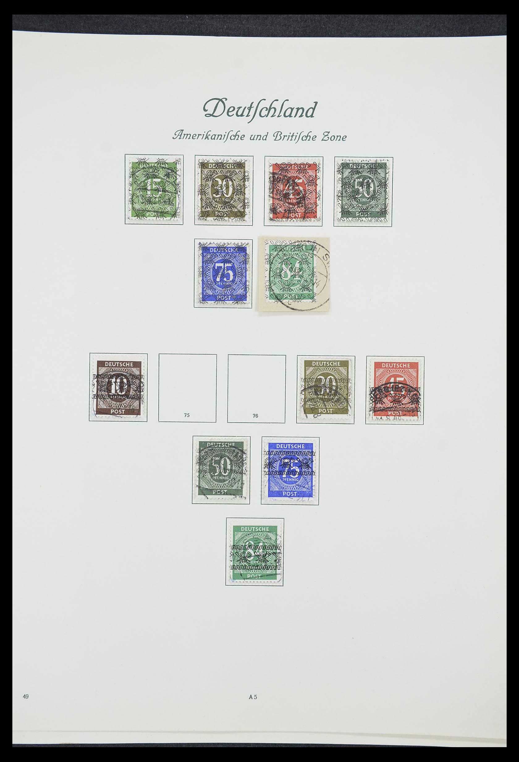 33361 018 - Stamp collection 33361 Germany 1945-1955.
