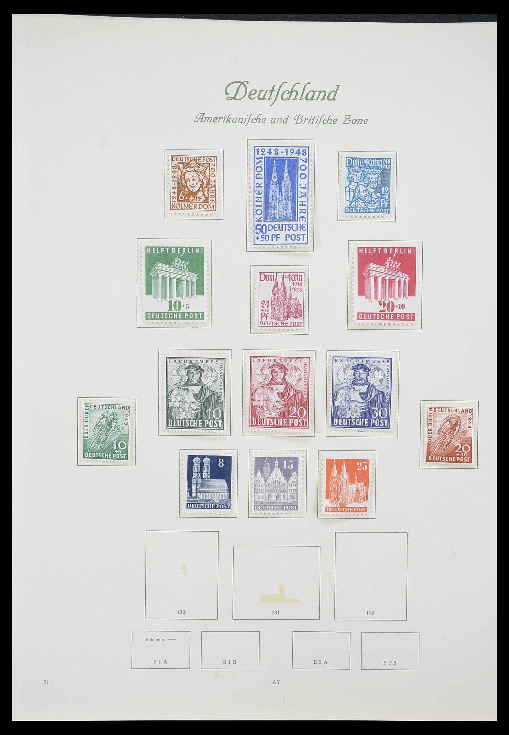 33361 022 - Stamp collection 33361 Germany 1945-1955.