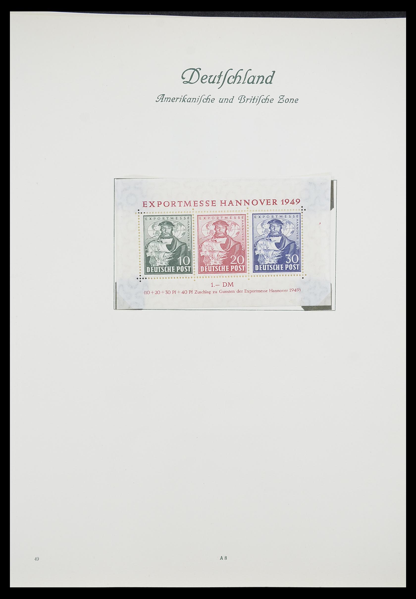 33361 024 - Stamp collection 33361 Germany 1945-1955.