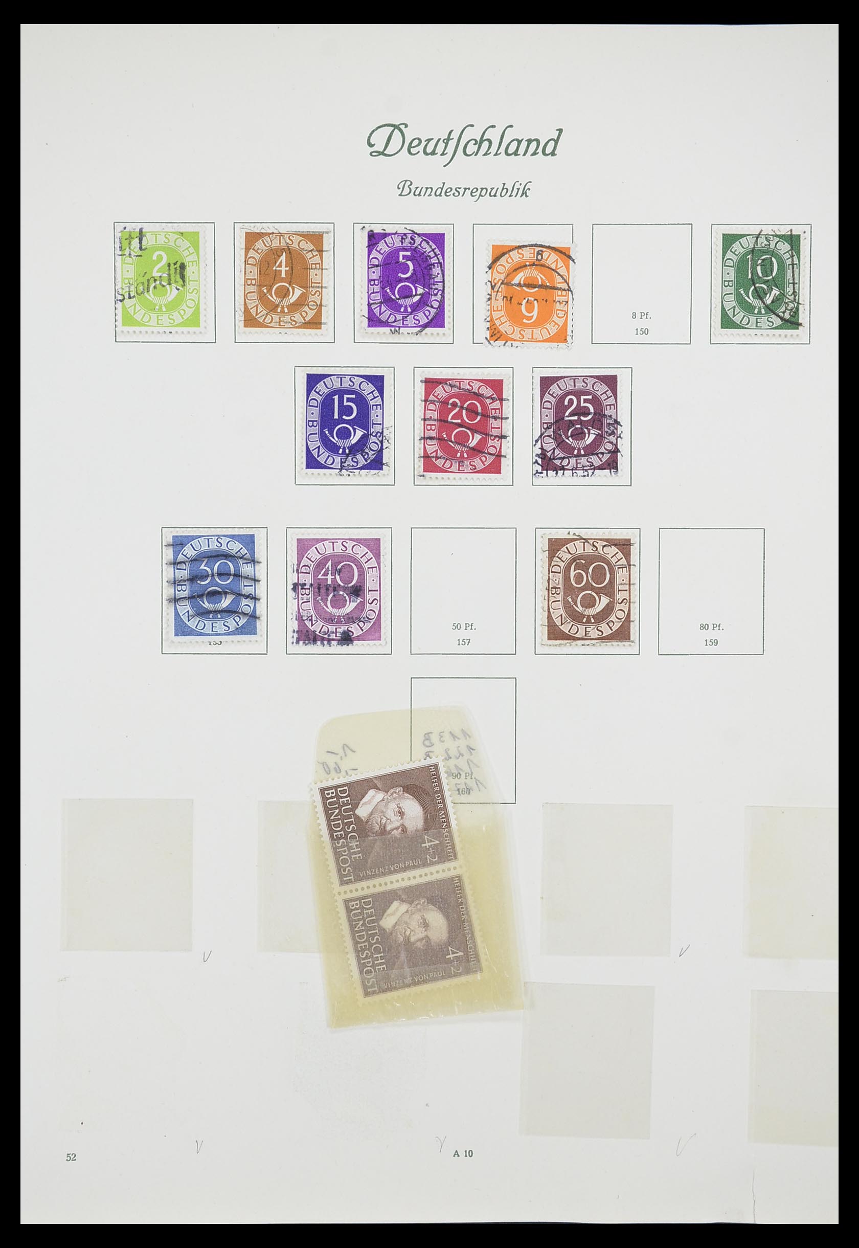 33361 027 - Stamp collection 33361 Germany 1945-1955.