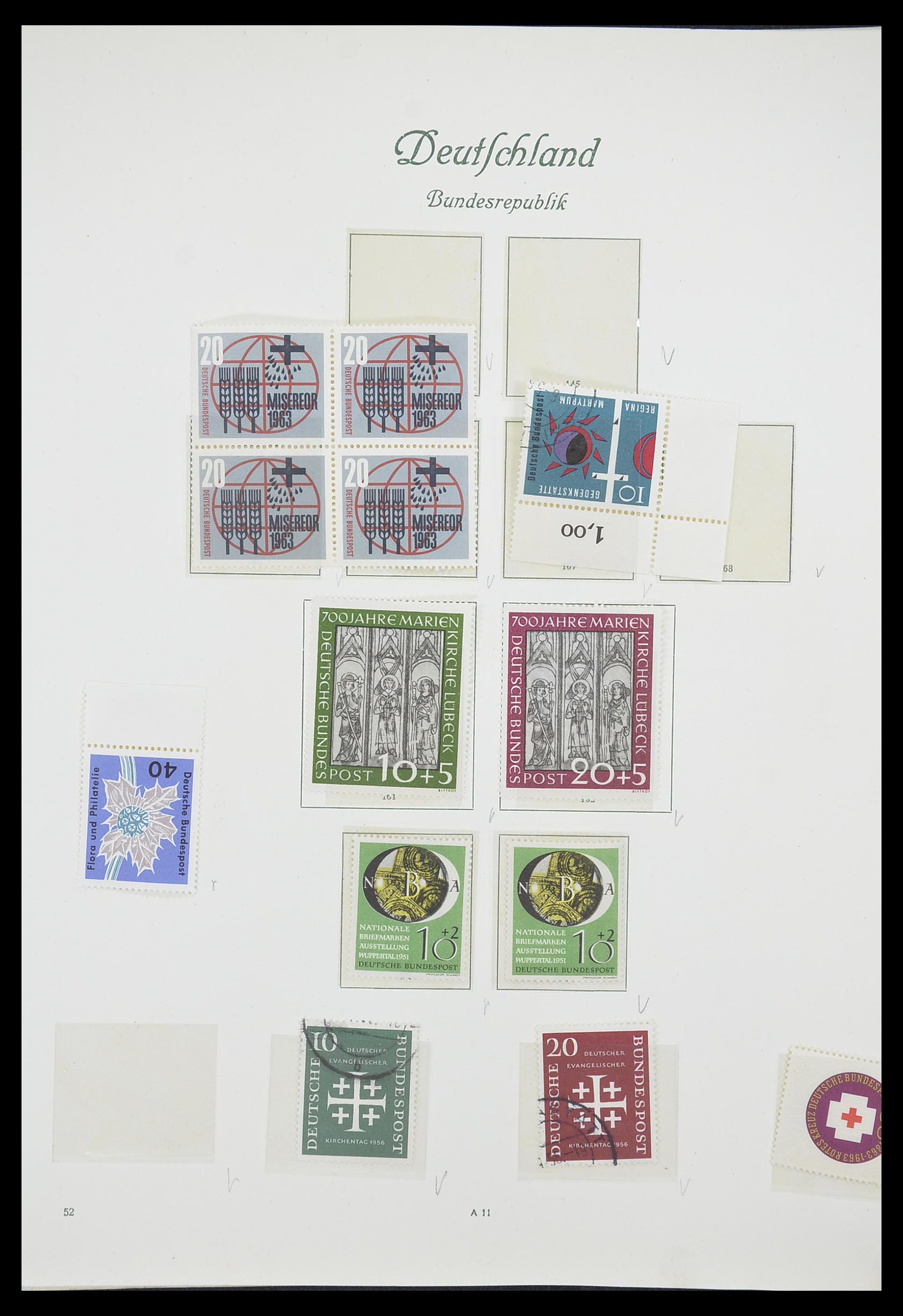 33361 028 - Stamp collection 33361 Germany 1945-1955.