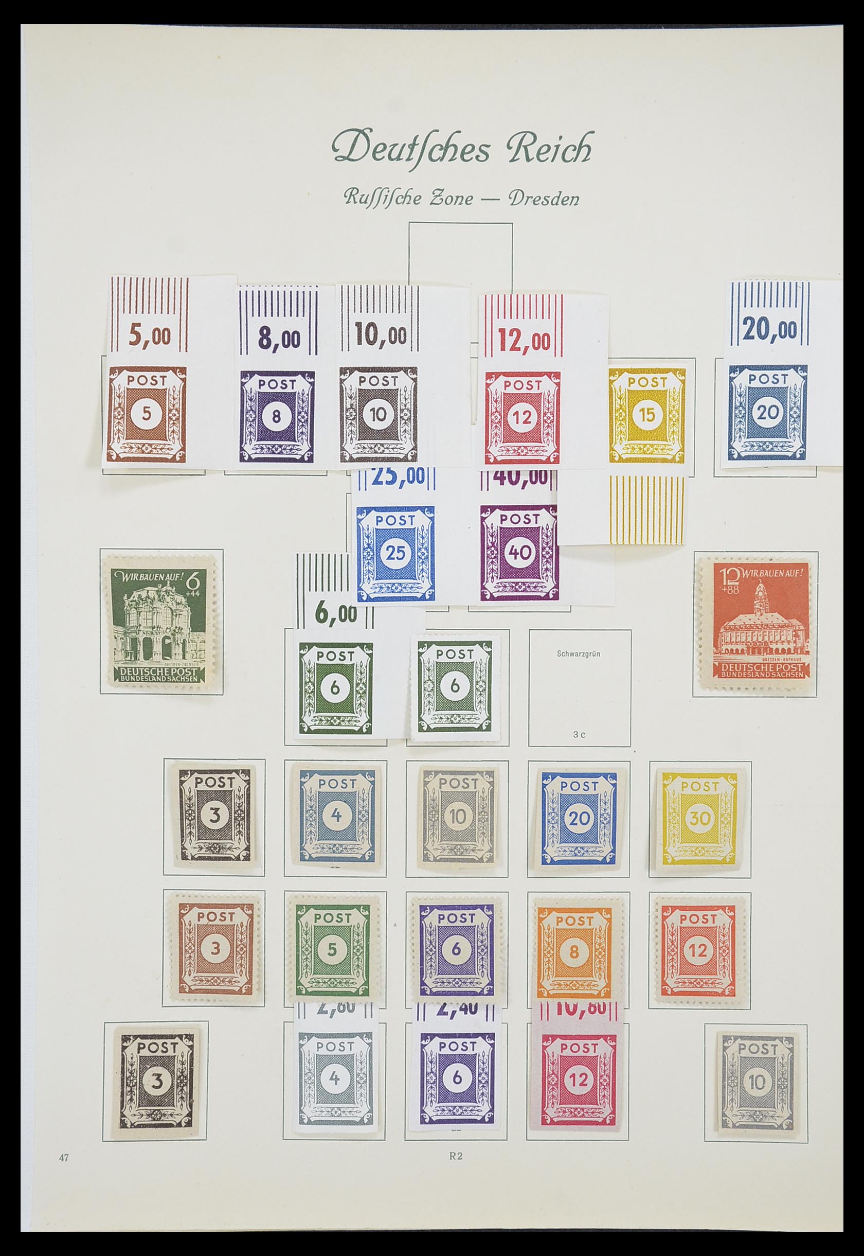 33361 029 - Stamp collection 33361 Germany 1945-1955.