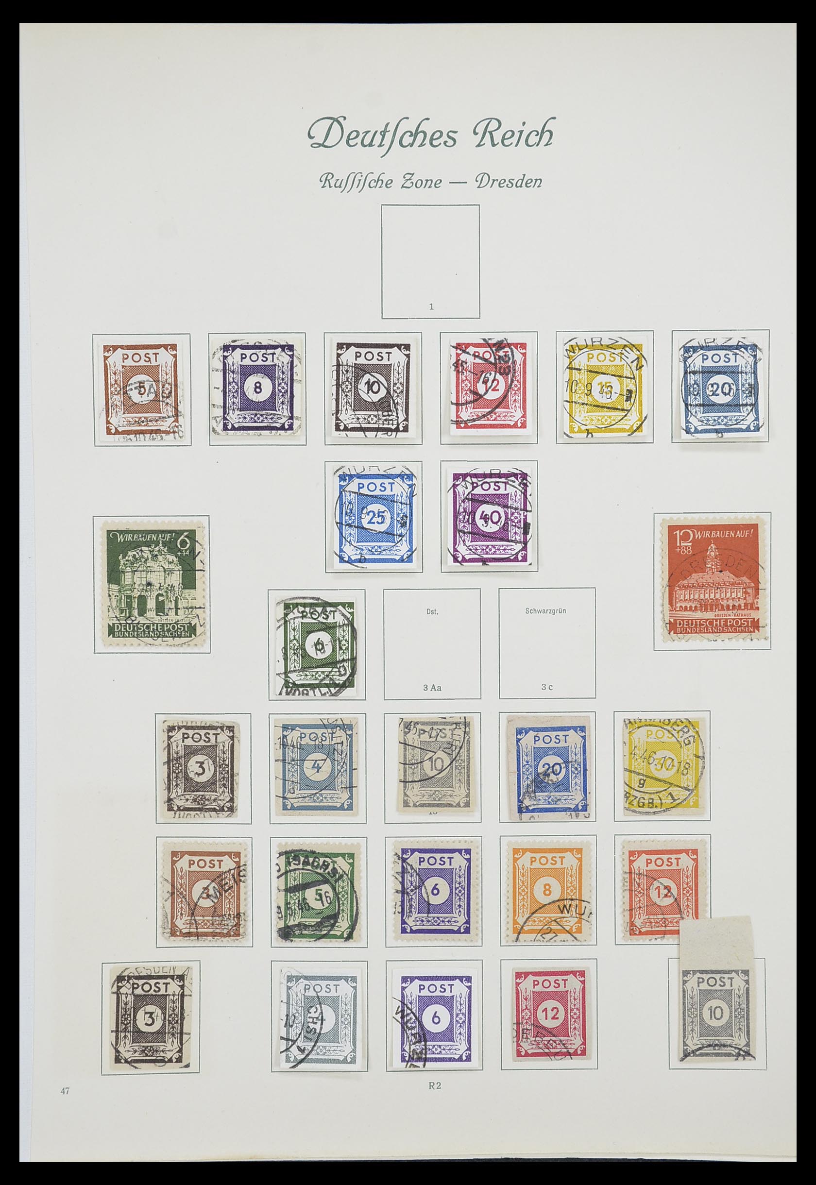 33361 031 - Stamp collection 33361 Germany 1945-1955.