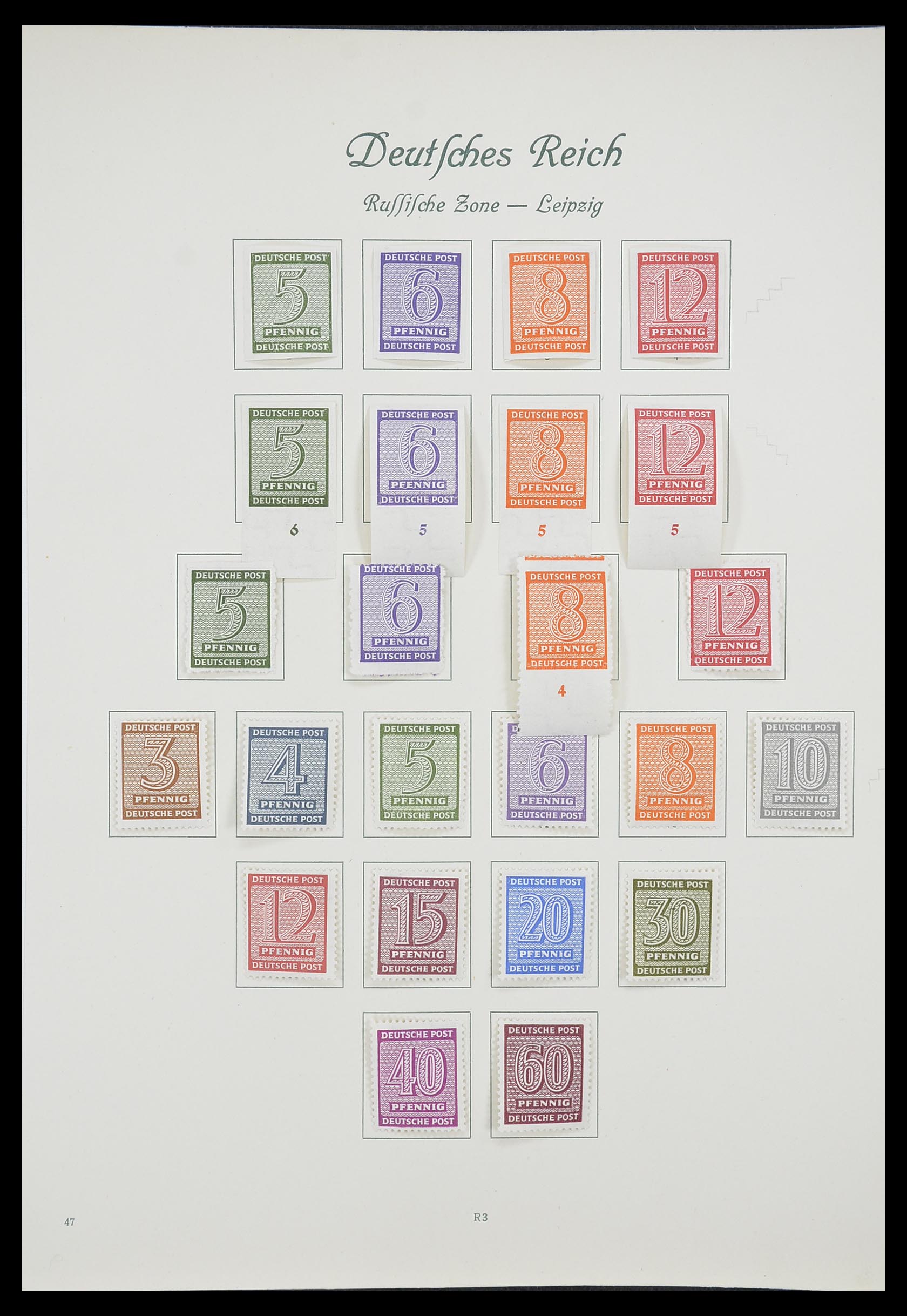 33361 033 - Stamp collection 33361 Germany 1945-1955.