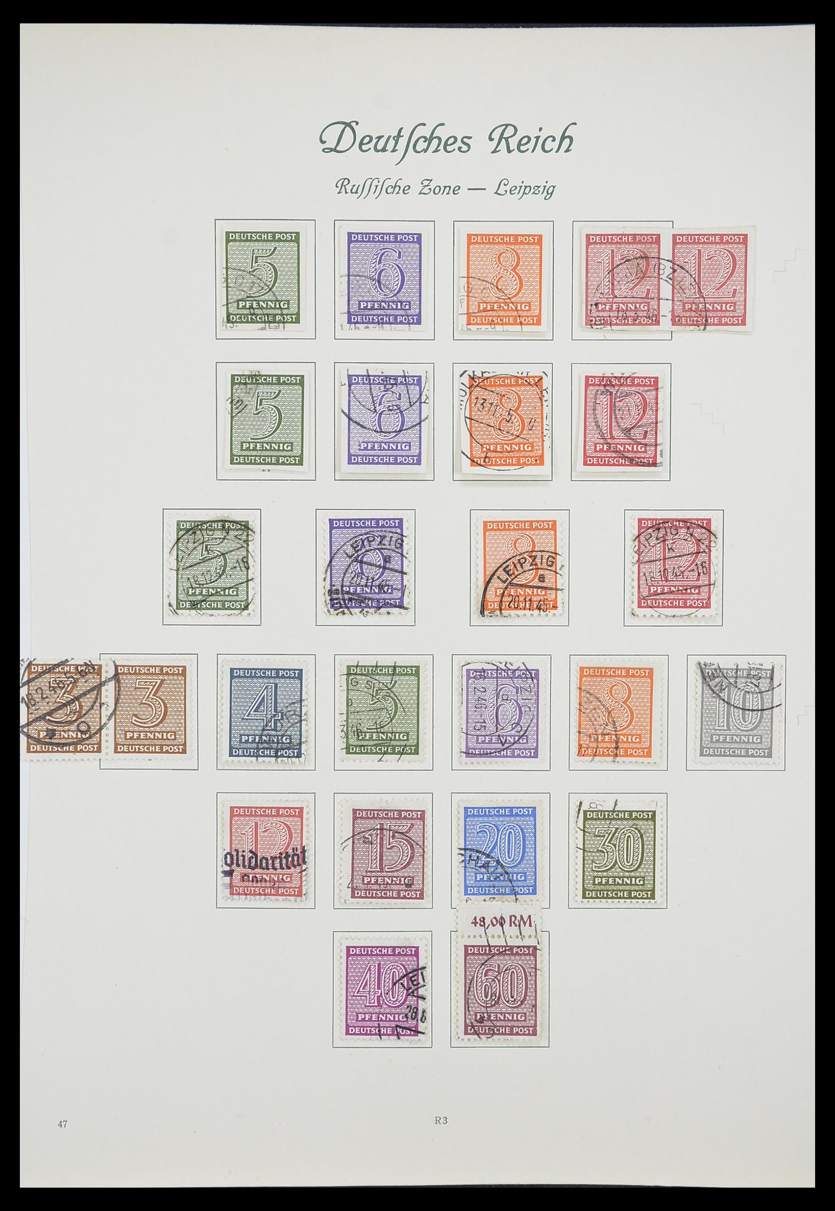 33361 034 - Stamp collection 33361 Germany 1945-1955.