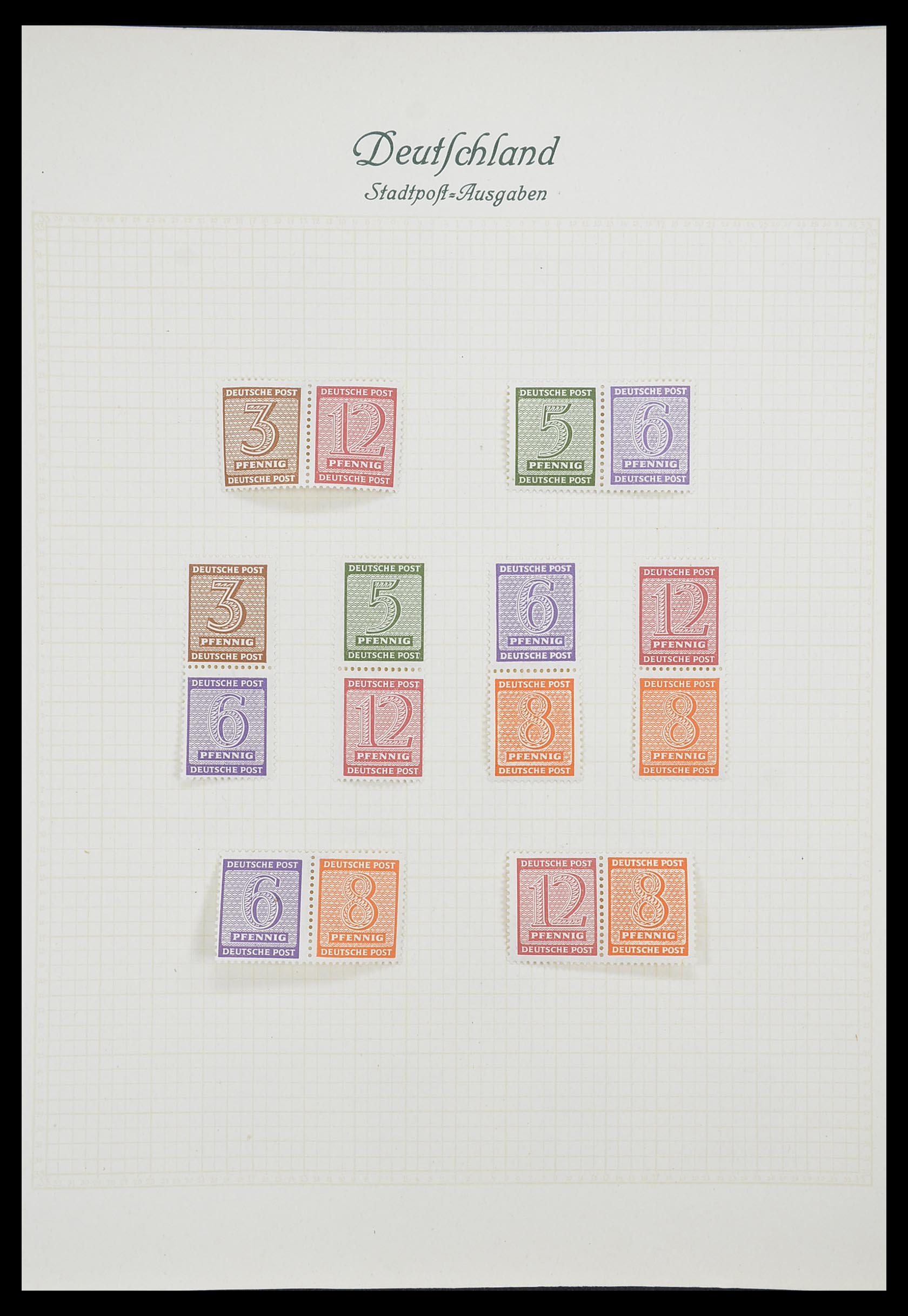33361 035 - Stamp collection 33361 Germany 1945-1955.