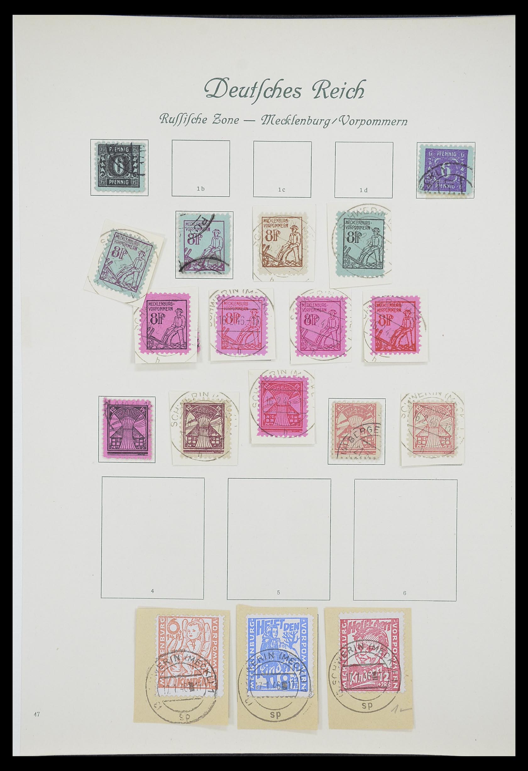 33361 044 - Stamp collection 33361 Germany 1945-1955.
