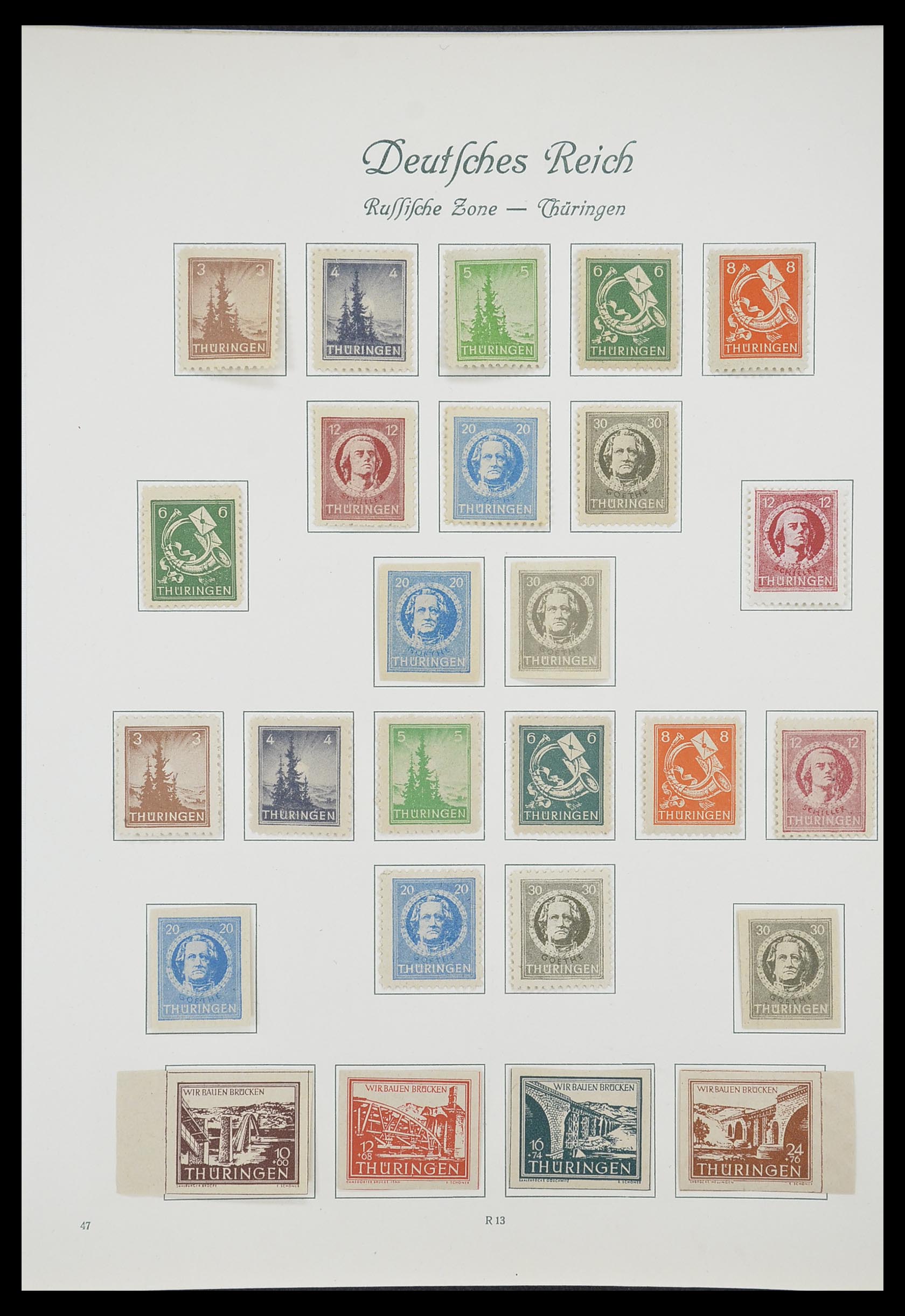 33361 050 - Stamp collection 33361 Germany 1945-1955.