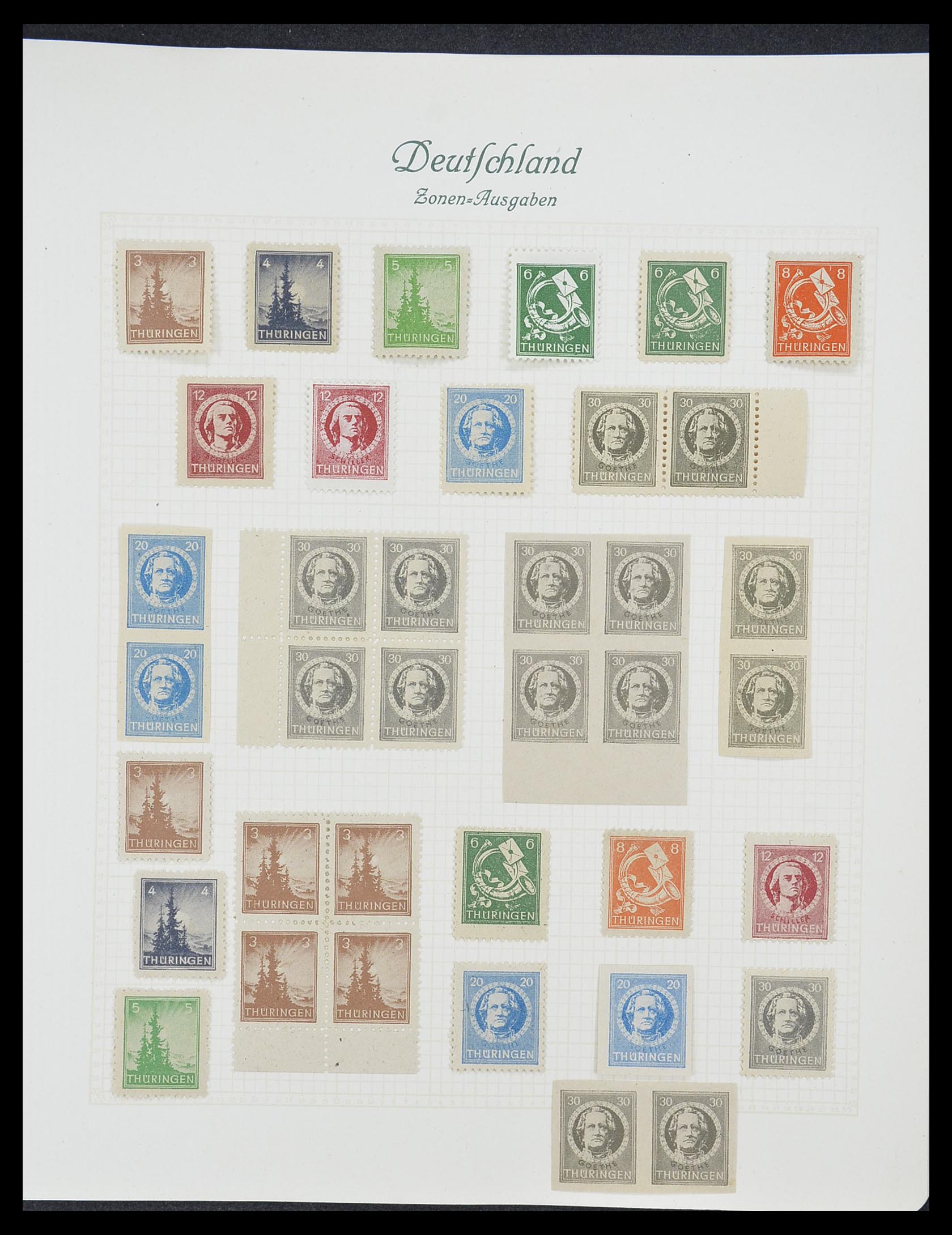 33361 055 - Stamp collection 33361 Germany 1945-1955.