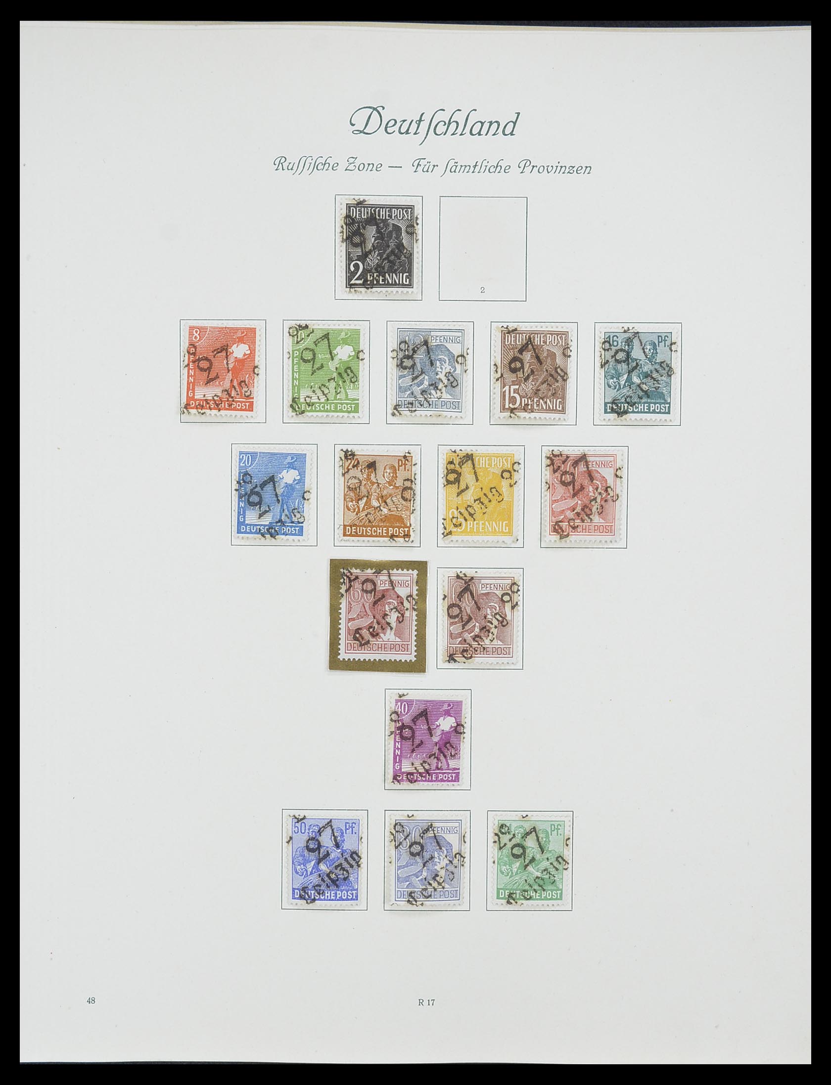 33361 061 - Postzegelverzameling 33361 Duitsland 1945-1955.