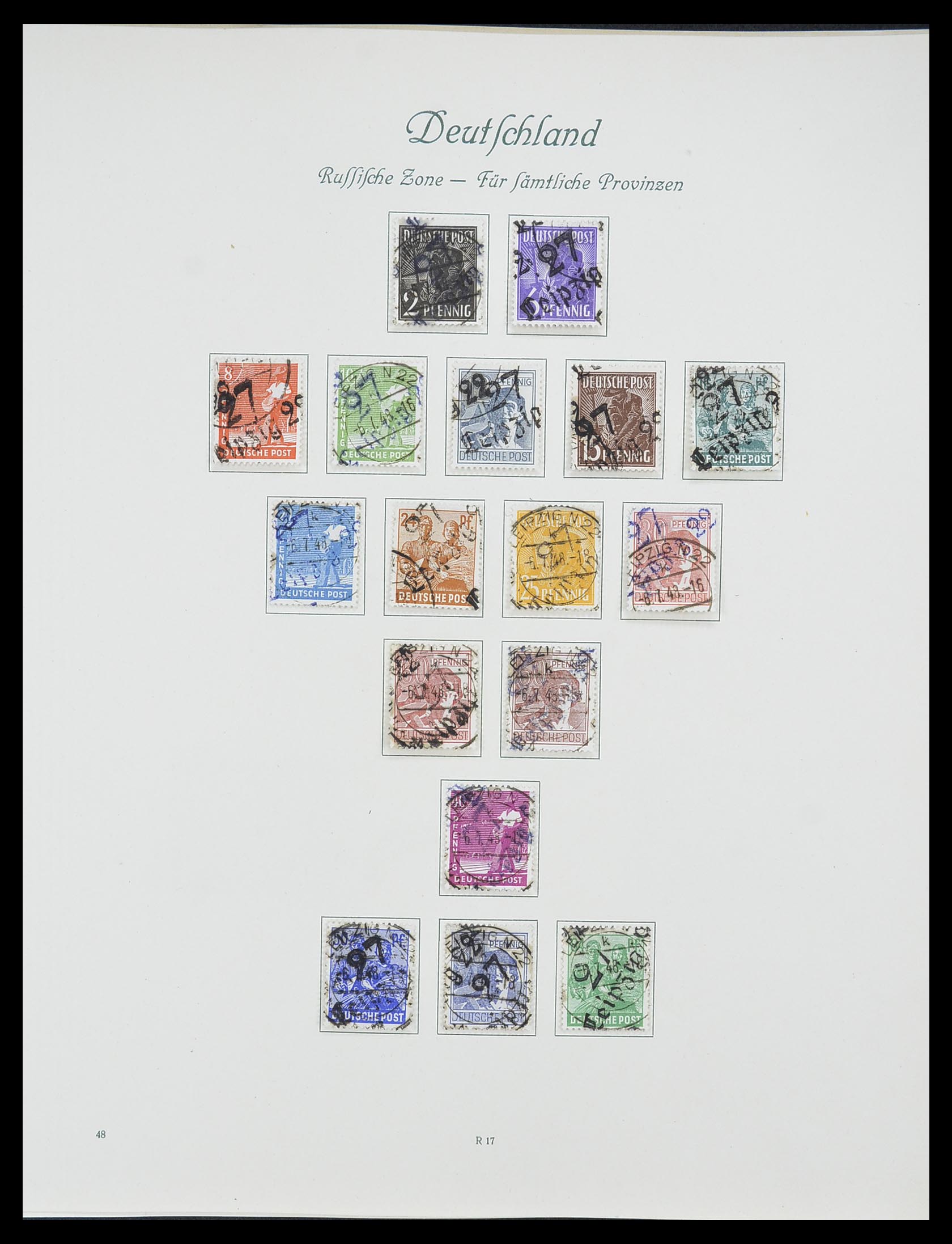 33361 062 - Postzegelverzameling 33361 Duitsland 1945-1955.