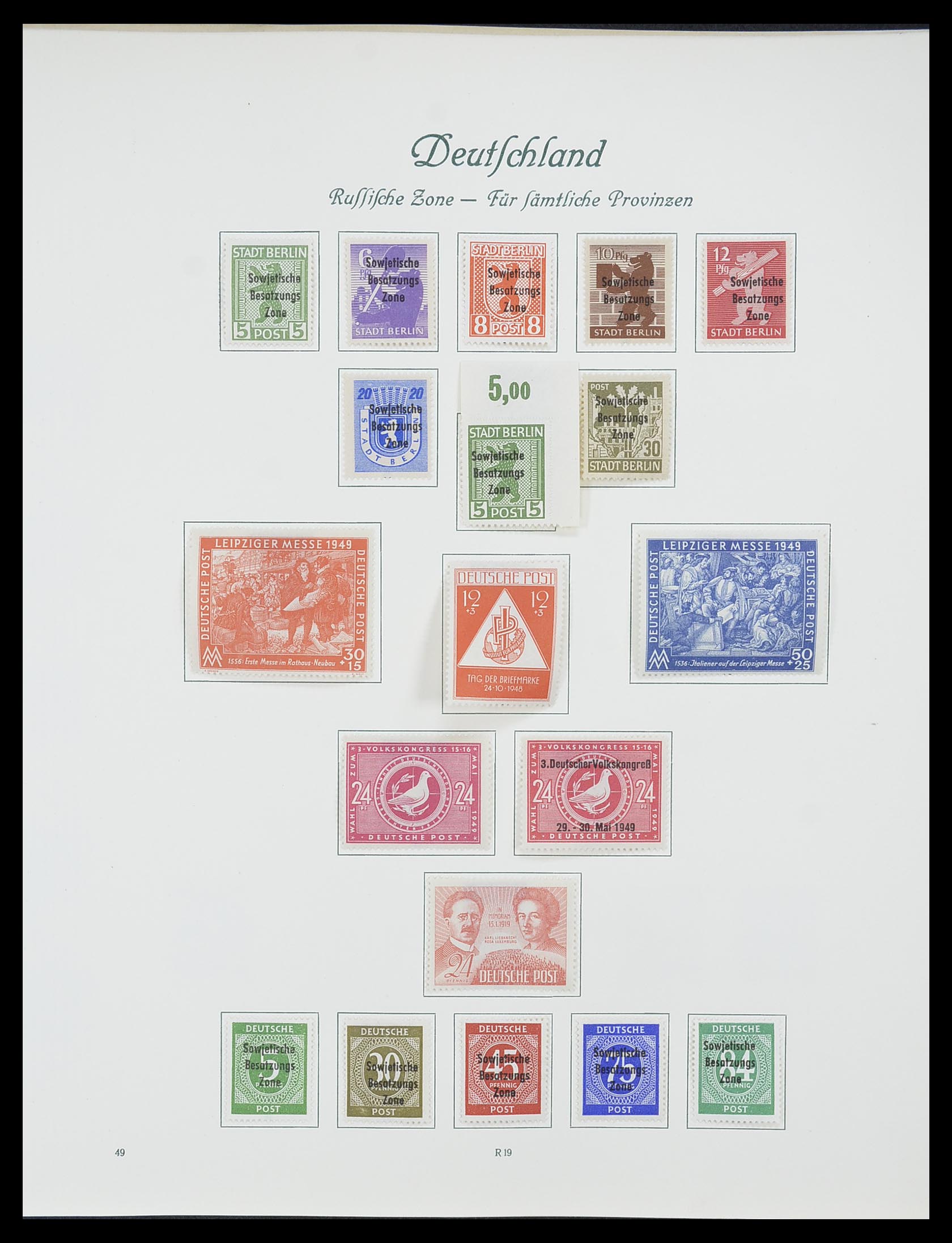 33361 065 - Postzegelverzameling 33361 Duitsland 1945-1955.