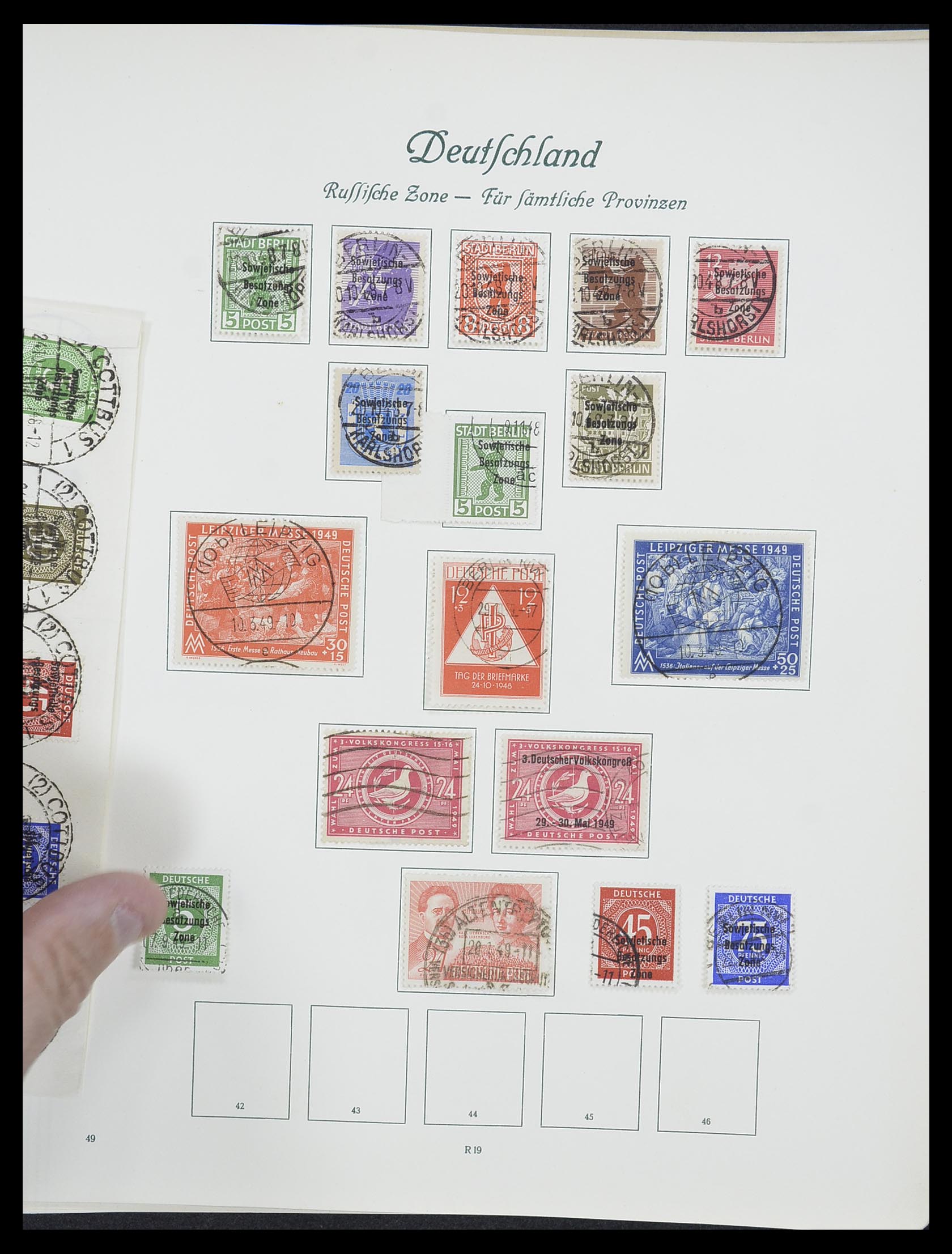 33361 066 - Postzegelverzameling 33361 Duitsland 1945-1955.