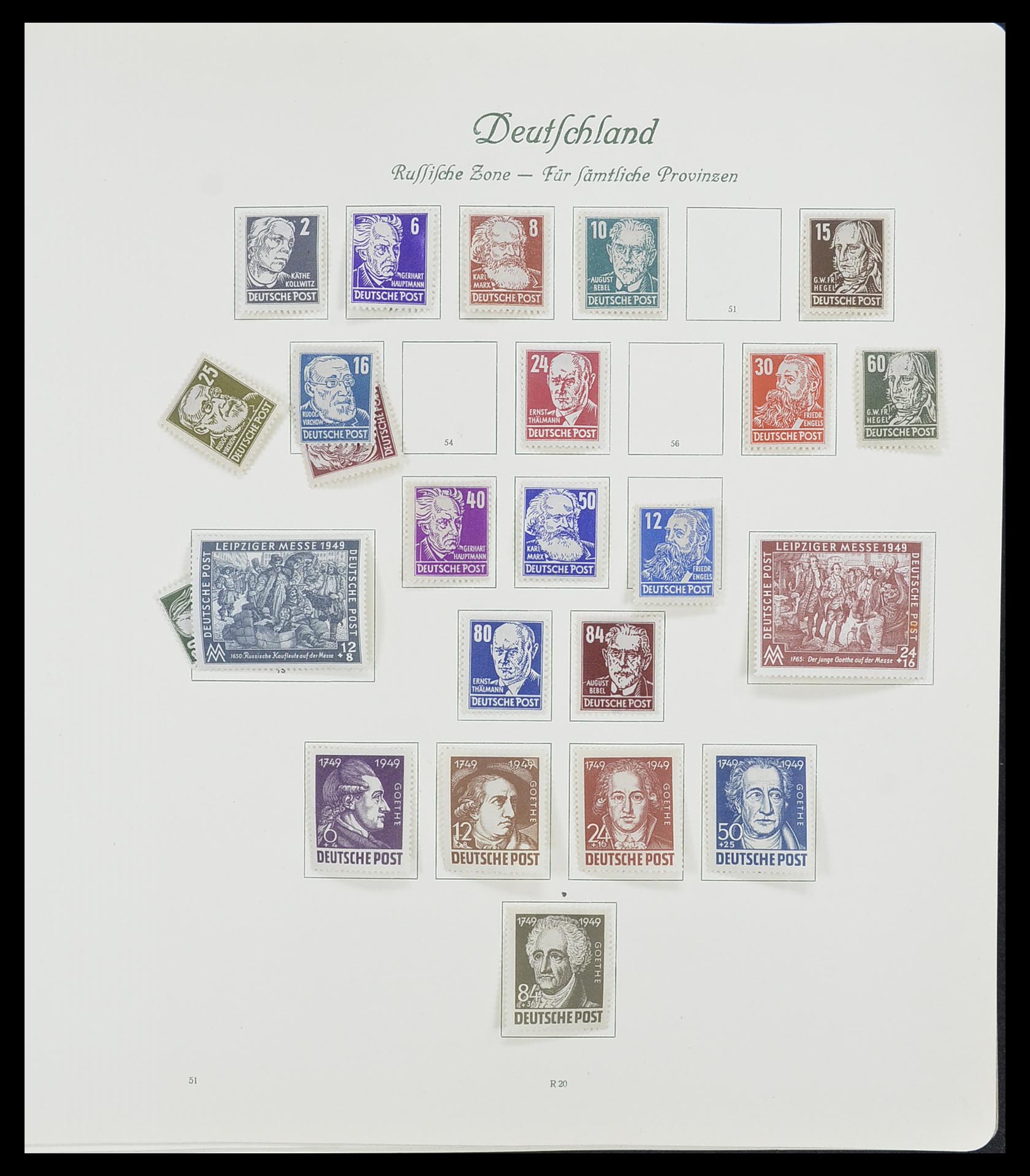 33361 068 - Postzegelverzameling 33361 Duitsland 1945-1955.