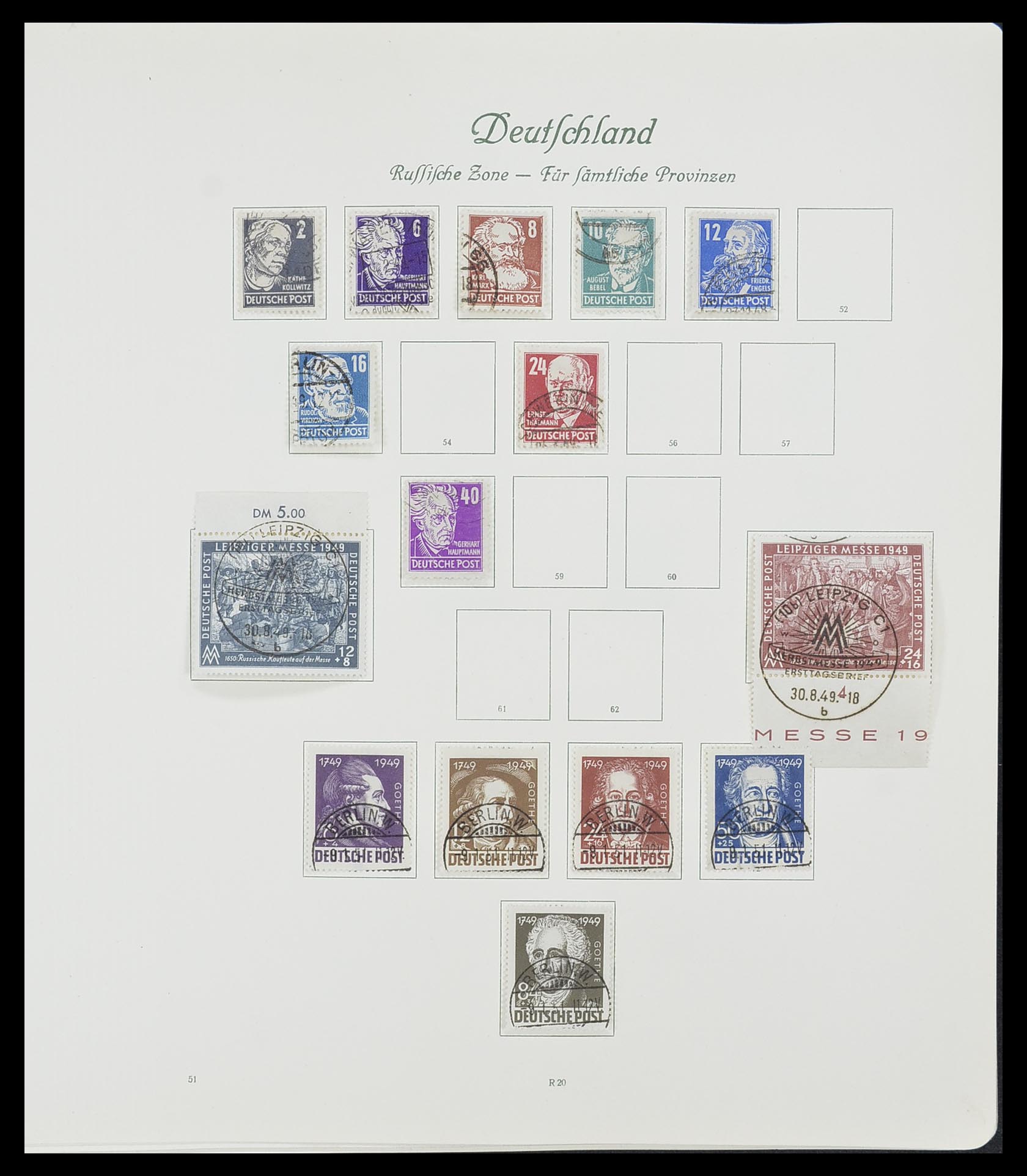 33361 069 - Postzegelverzameling 33361 Duitsland 1945-1955.