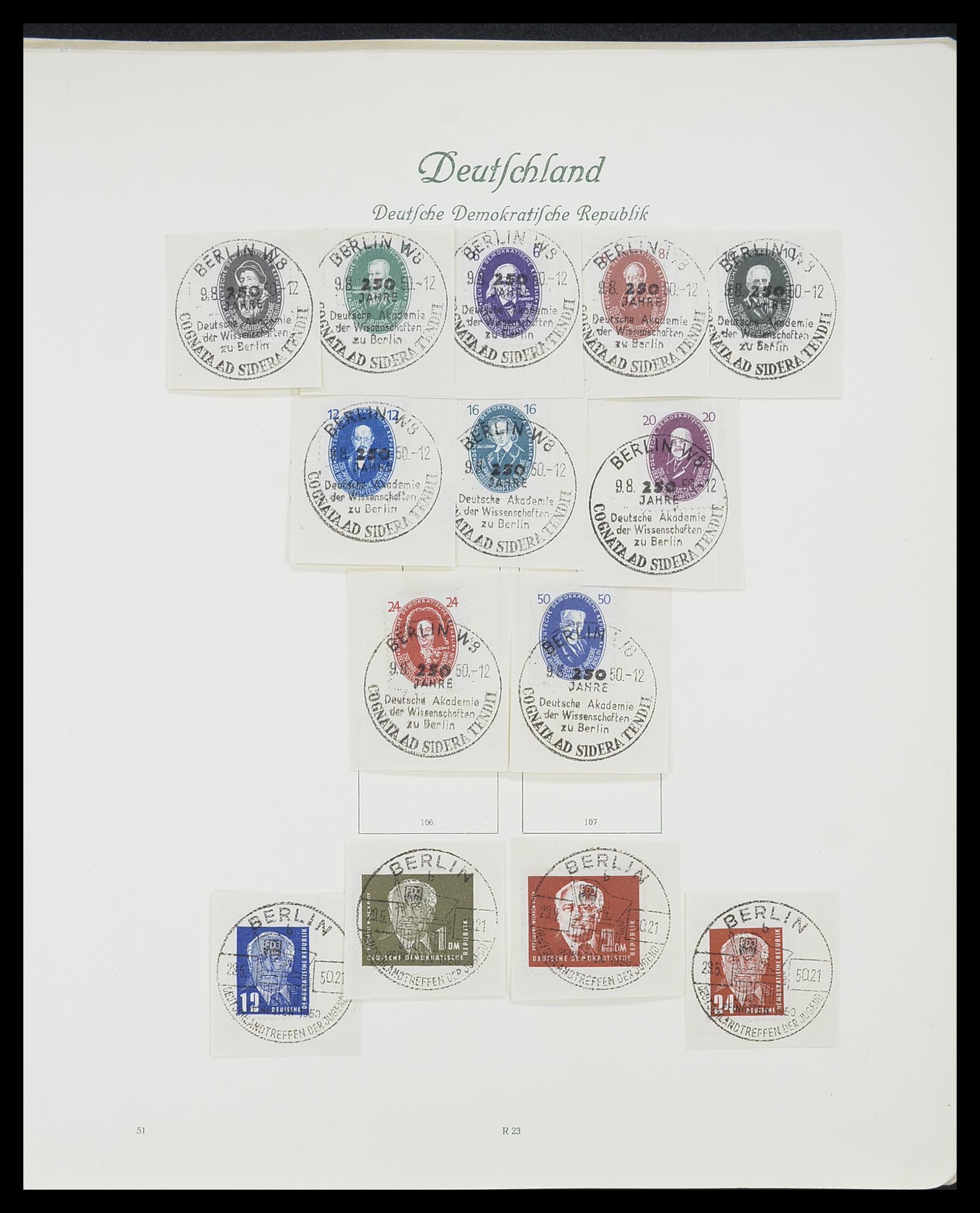 33361 074 - Postzegelverzameling 33361 Duitsland 1945-1955.