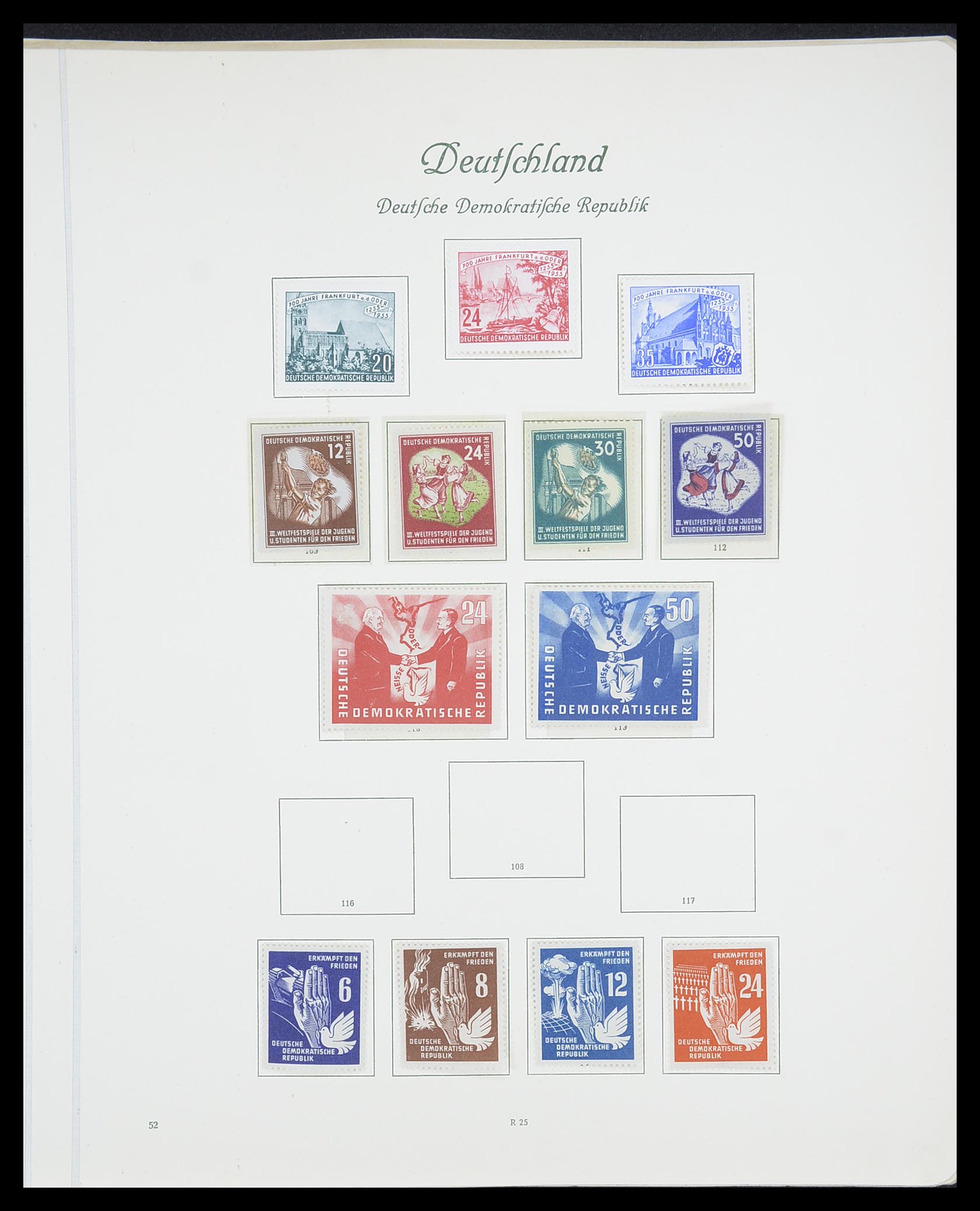 33361 077 - Postzegelverzameling 33361 Duitsland 1945-1955.