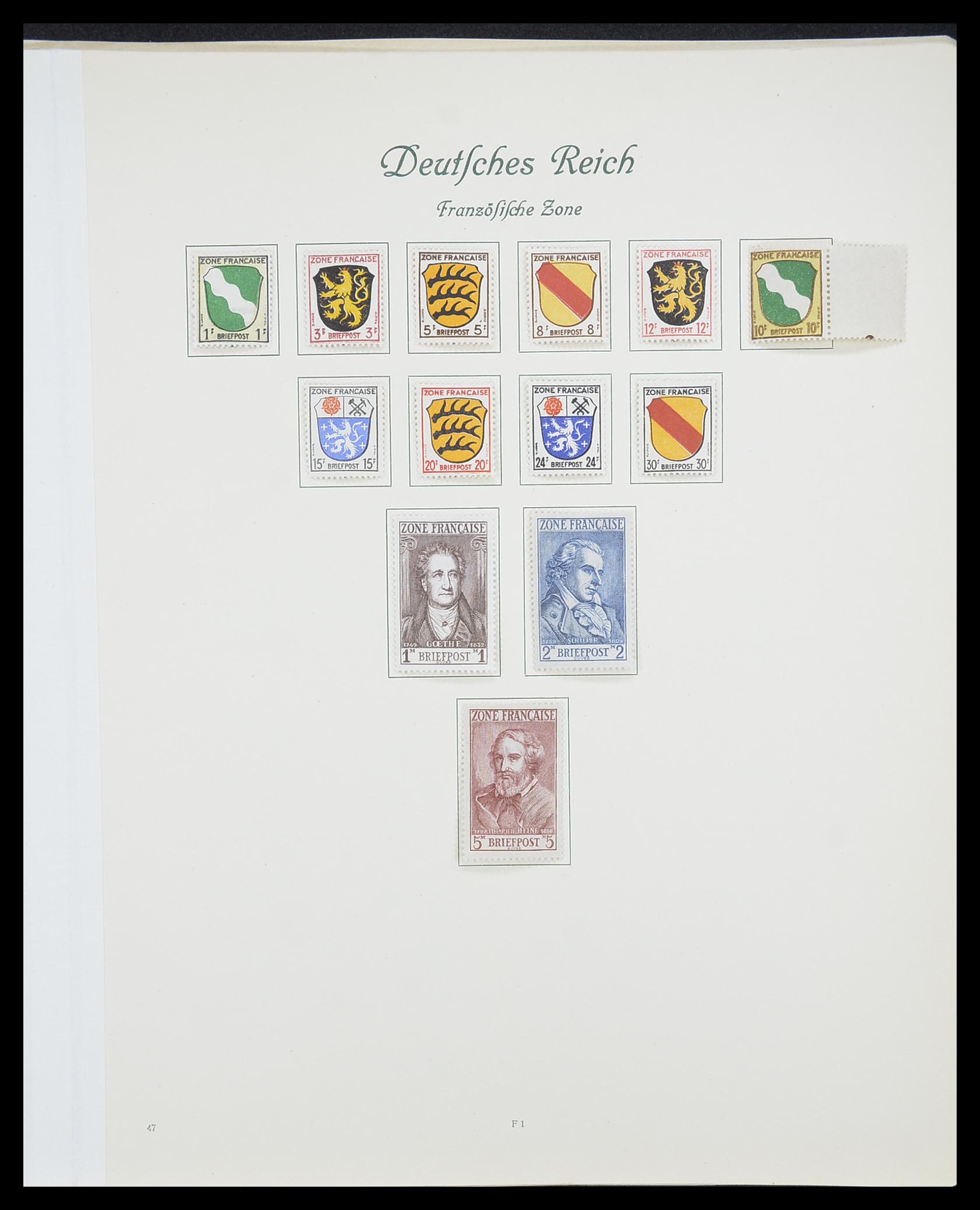 33361 080 - Postzegelverzameling 33361 Duitsland 1945-1955.