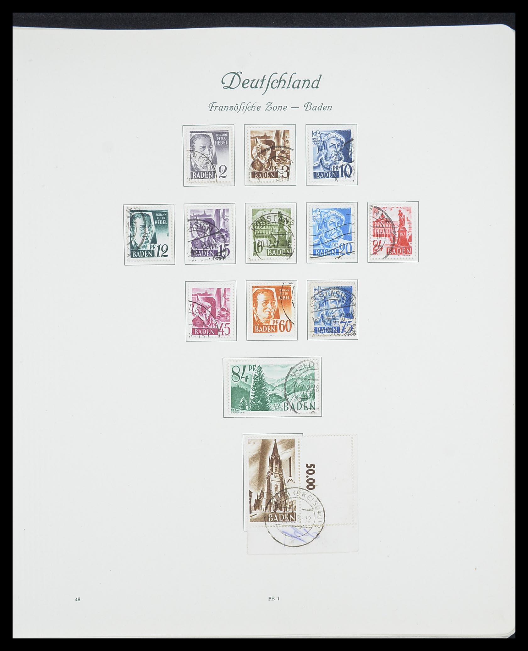 33361 088 - Postzegelverzameling 33361 Duitsland 1945-1955.