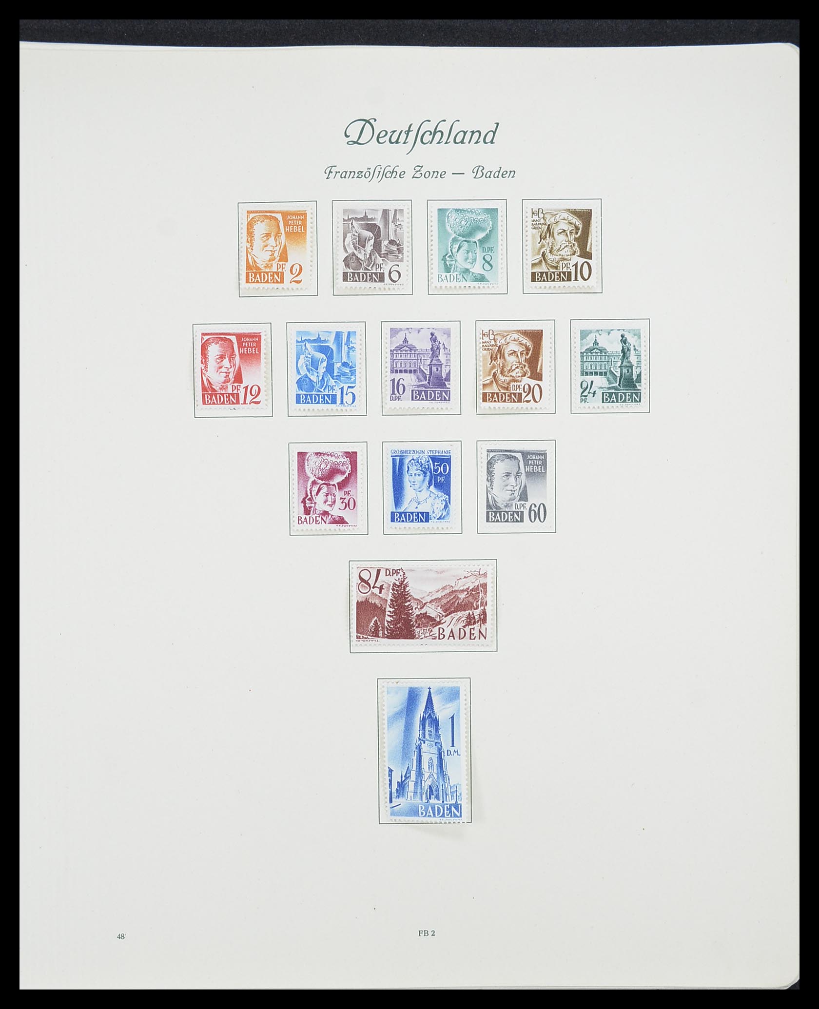 33361 089 - Postzegelverzameling 33361 Duitsland 1945-1955.