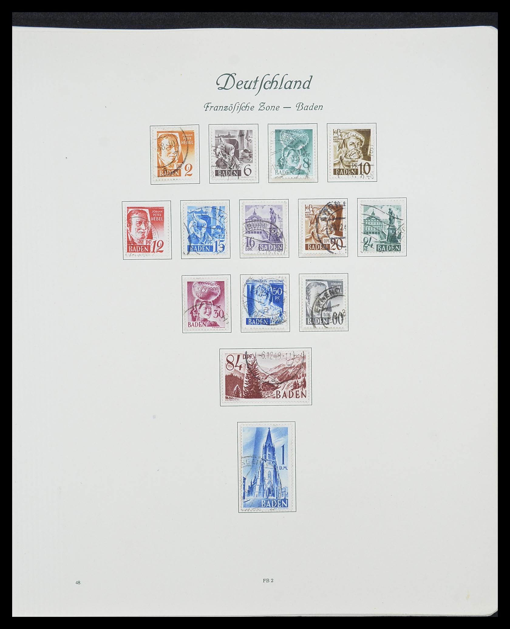 33361 090 - Postzegelverzameling 33361 Duitsland 1945-1955.