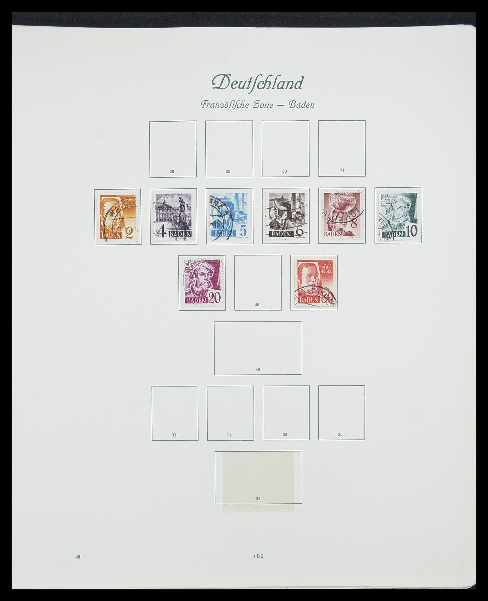 33361 091 - Postzegelverzameling 33361 Duitsland 1945-1955.