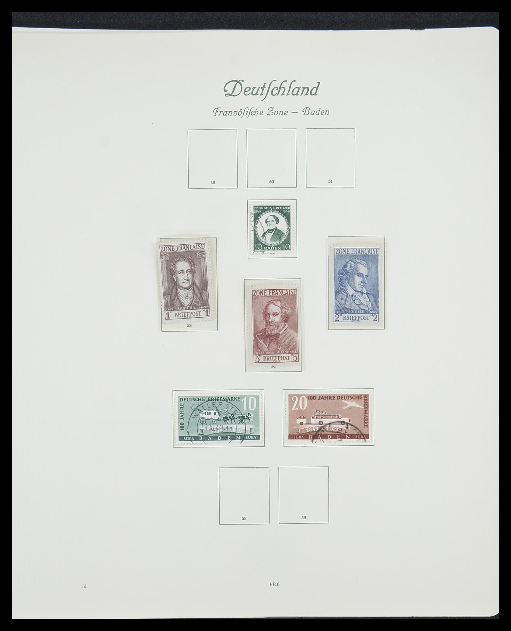 33361 095 - Postzegelverzameling 33361 Duitsland 1945-1955.