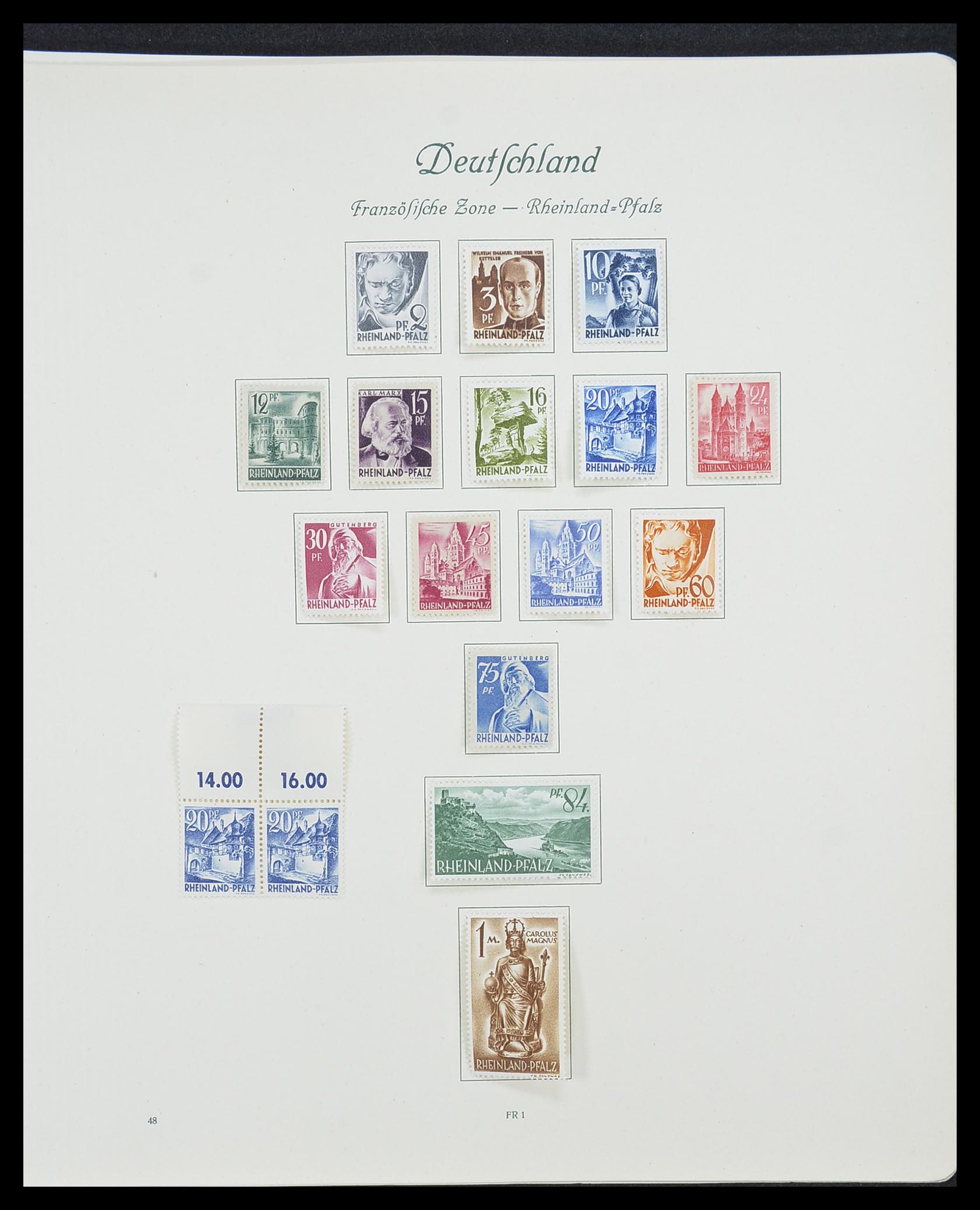 33361 096 - Postzegelverzameling 33361 Duitsland 1945-1955.